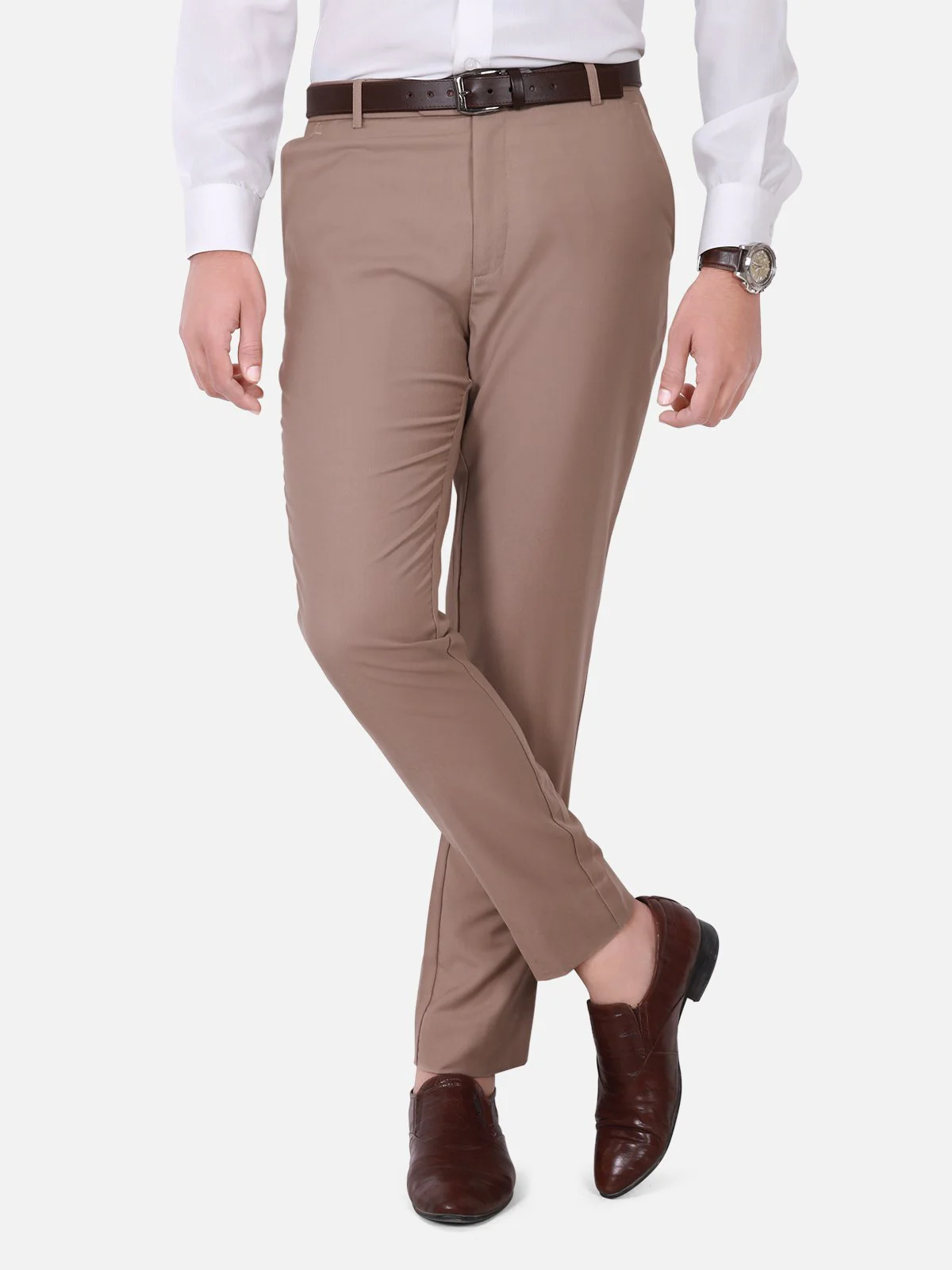 Men's Beige Pant - 15137-S Men's Pant - Image 2