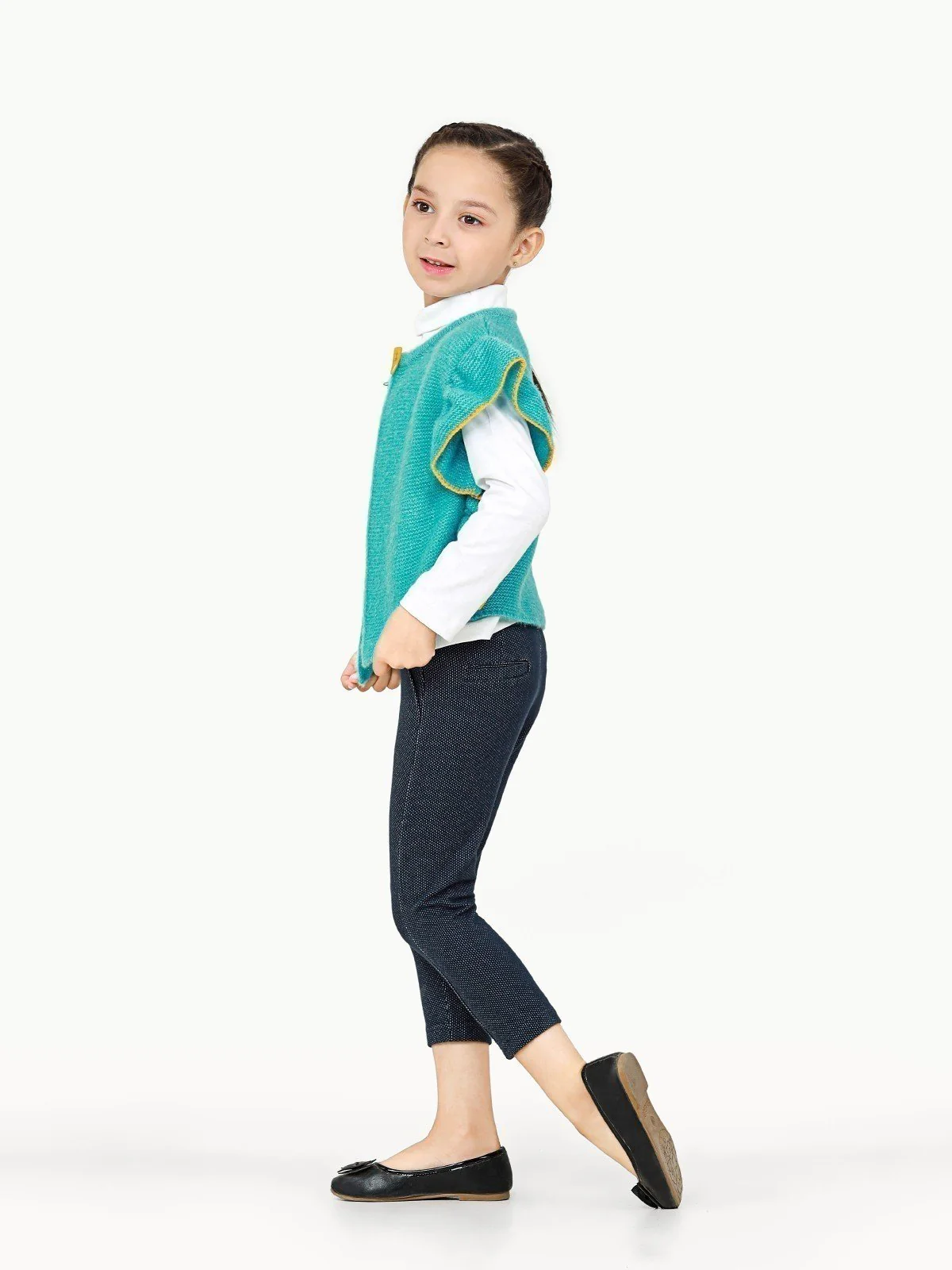Girl's Aqua Sweater - EGTSWT22-006 - Image 2