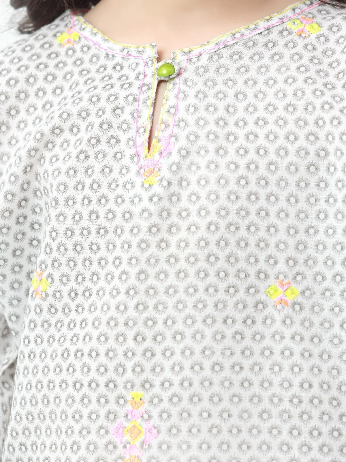 Girl's Ash Grey Fusion Top - EGTFT22-100014 - Image 3