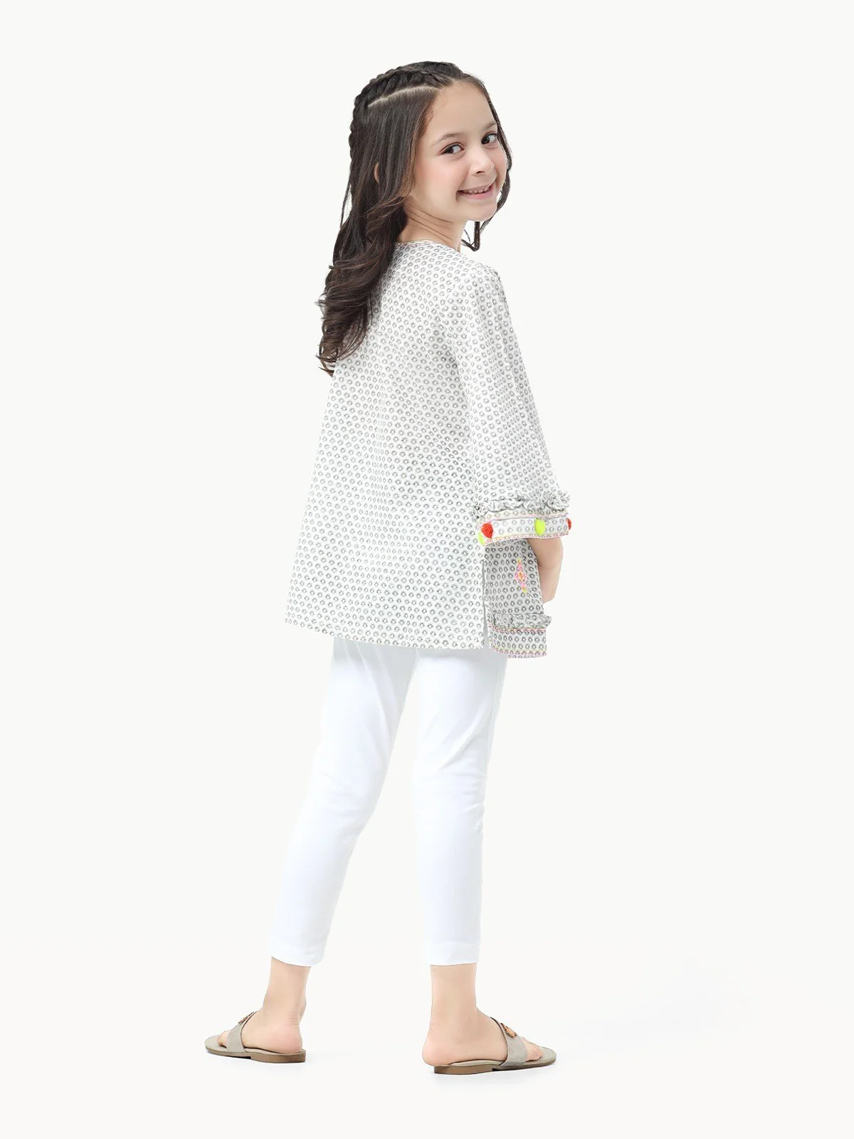 Girl's Ash Grey Fusion Top - EGTFT22-100014 - Image 5