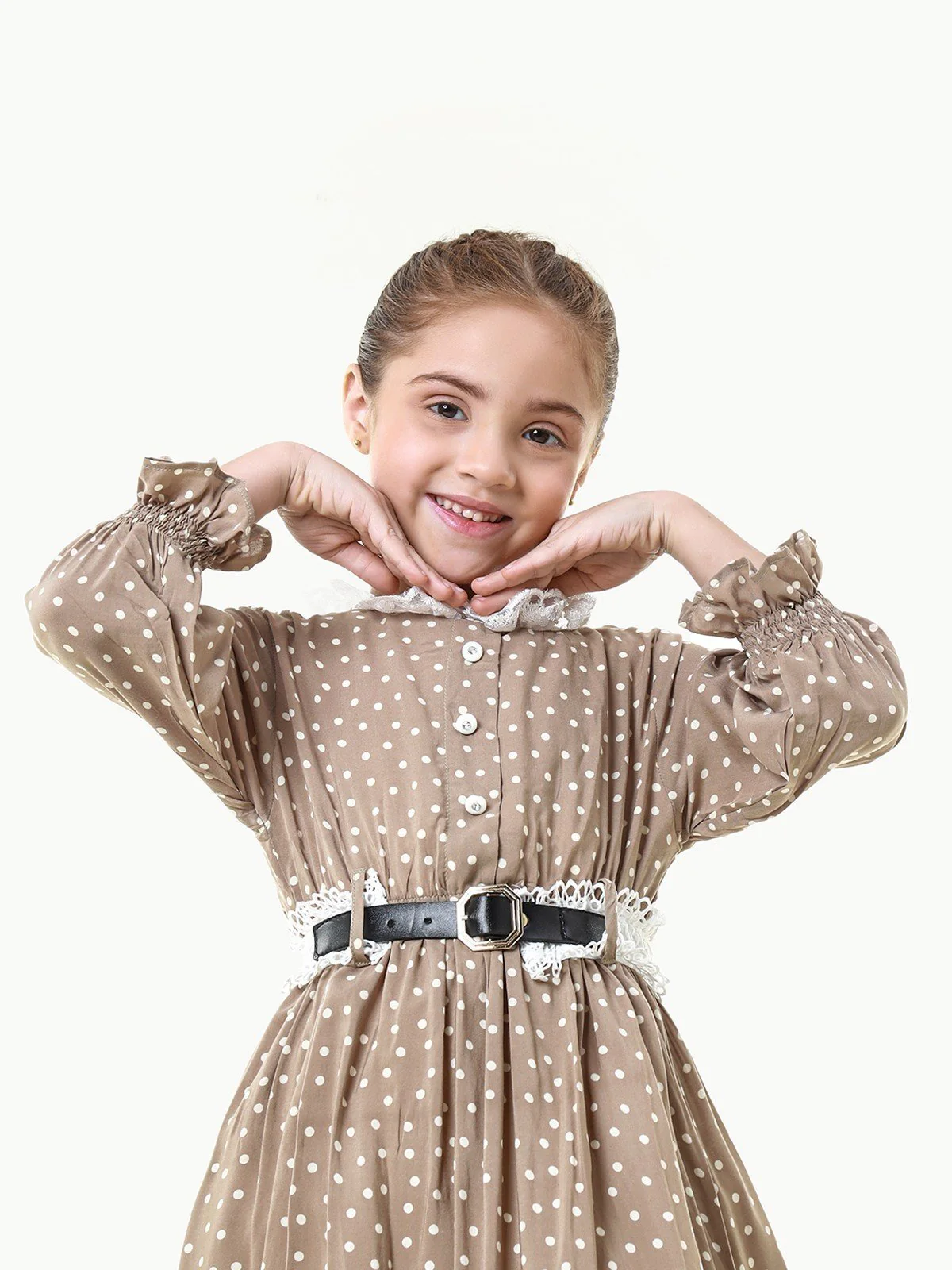 Girl's Beige Frock - EGTFW23W-200031 - Image 2