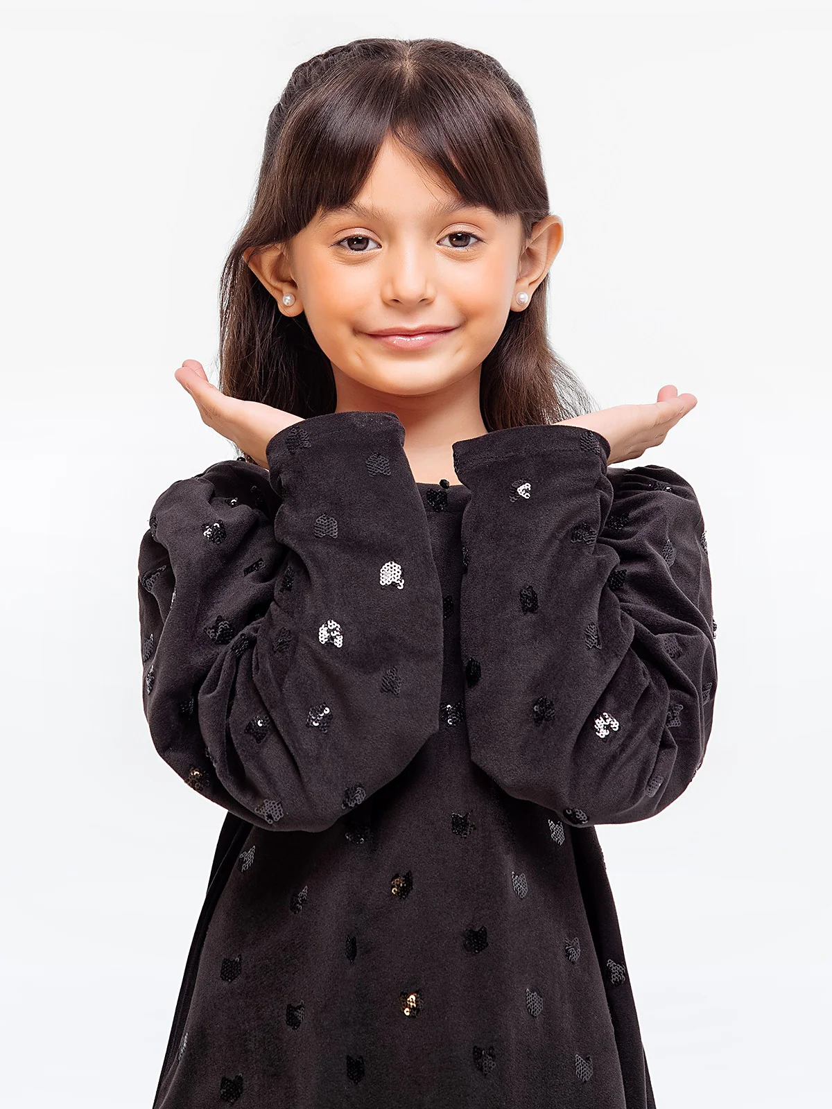 Girl's Velvet Co-Ord Sets - EGTCS23W-013 - Image 2