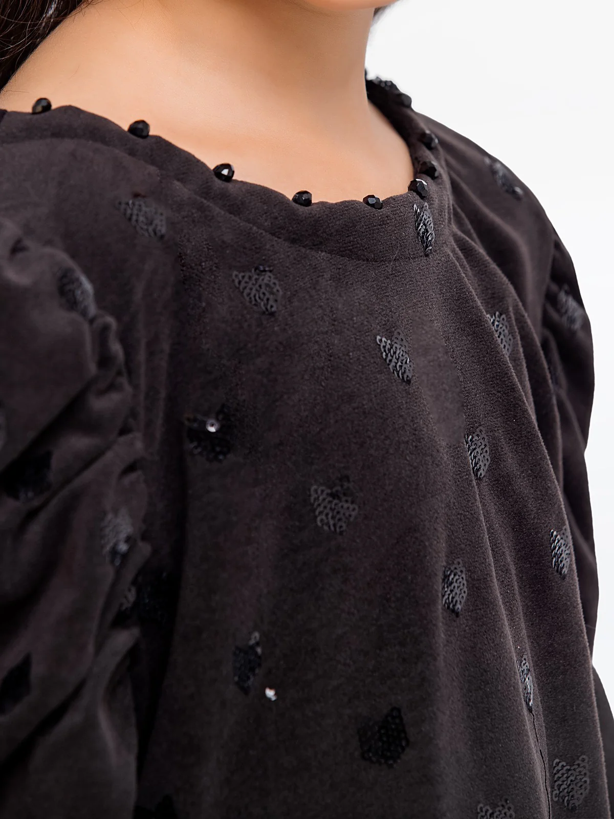 Girl's Velvet Co-Ord Sets - EGTCS23W-013 - Image 3