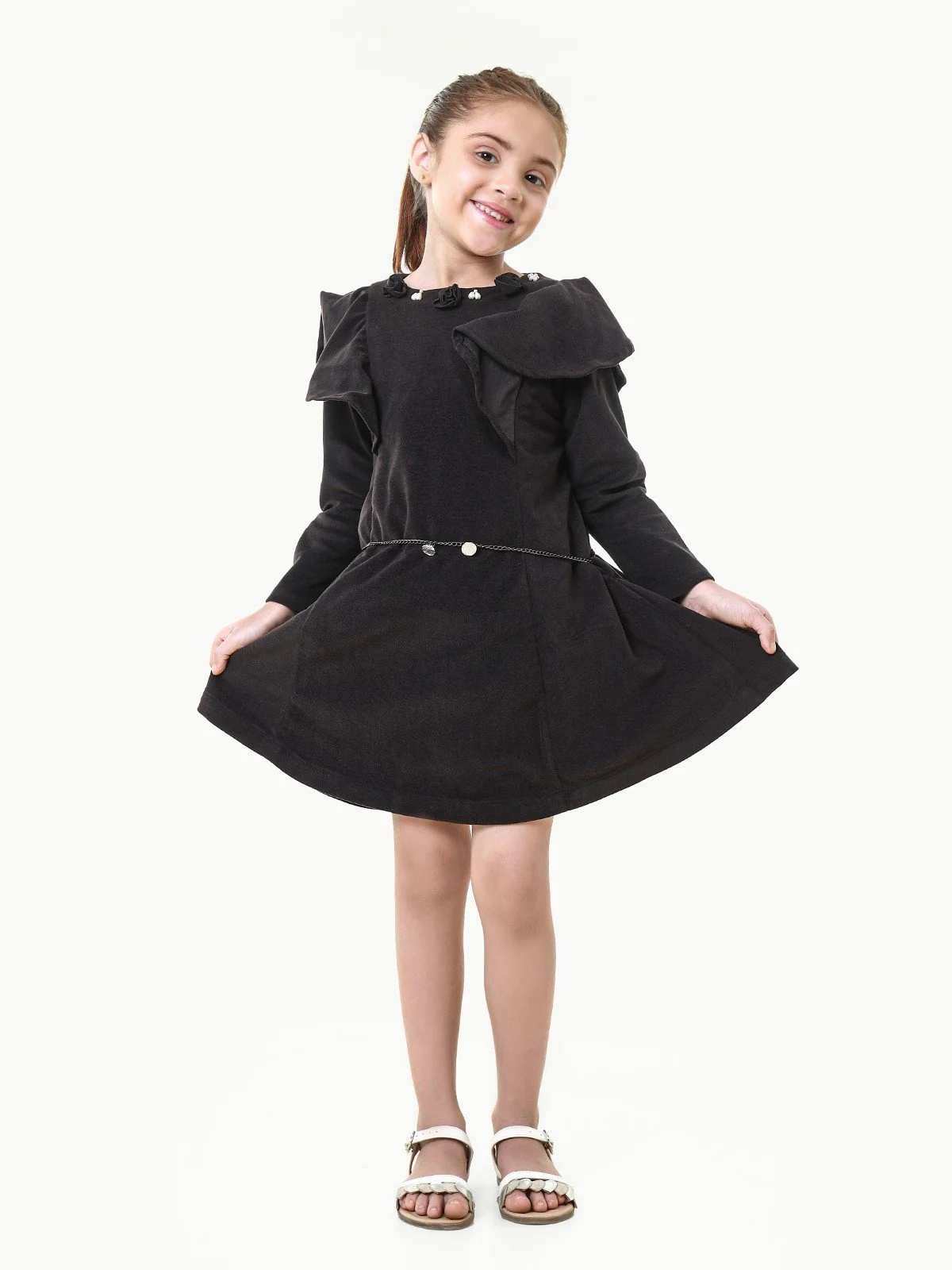 Girl's Black Frock - EGTFW22W-200028