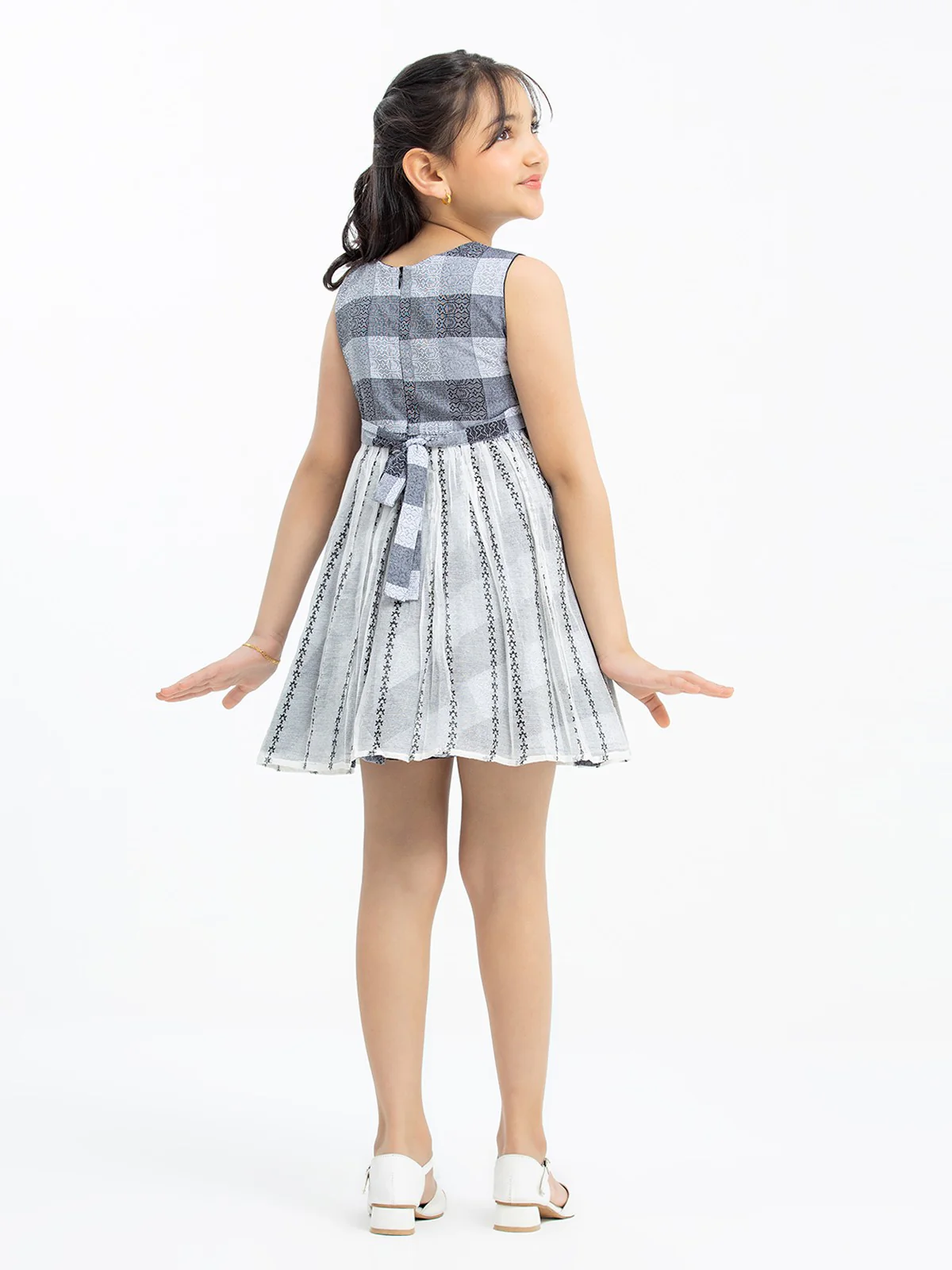 Girl's Black & Grey Frock - EGTF23S-200041 - Image 5