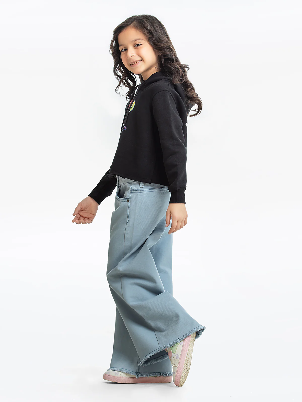 Girl's Black Hoodie - EGTH23-007 - Image 3