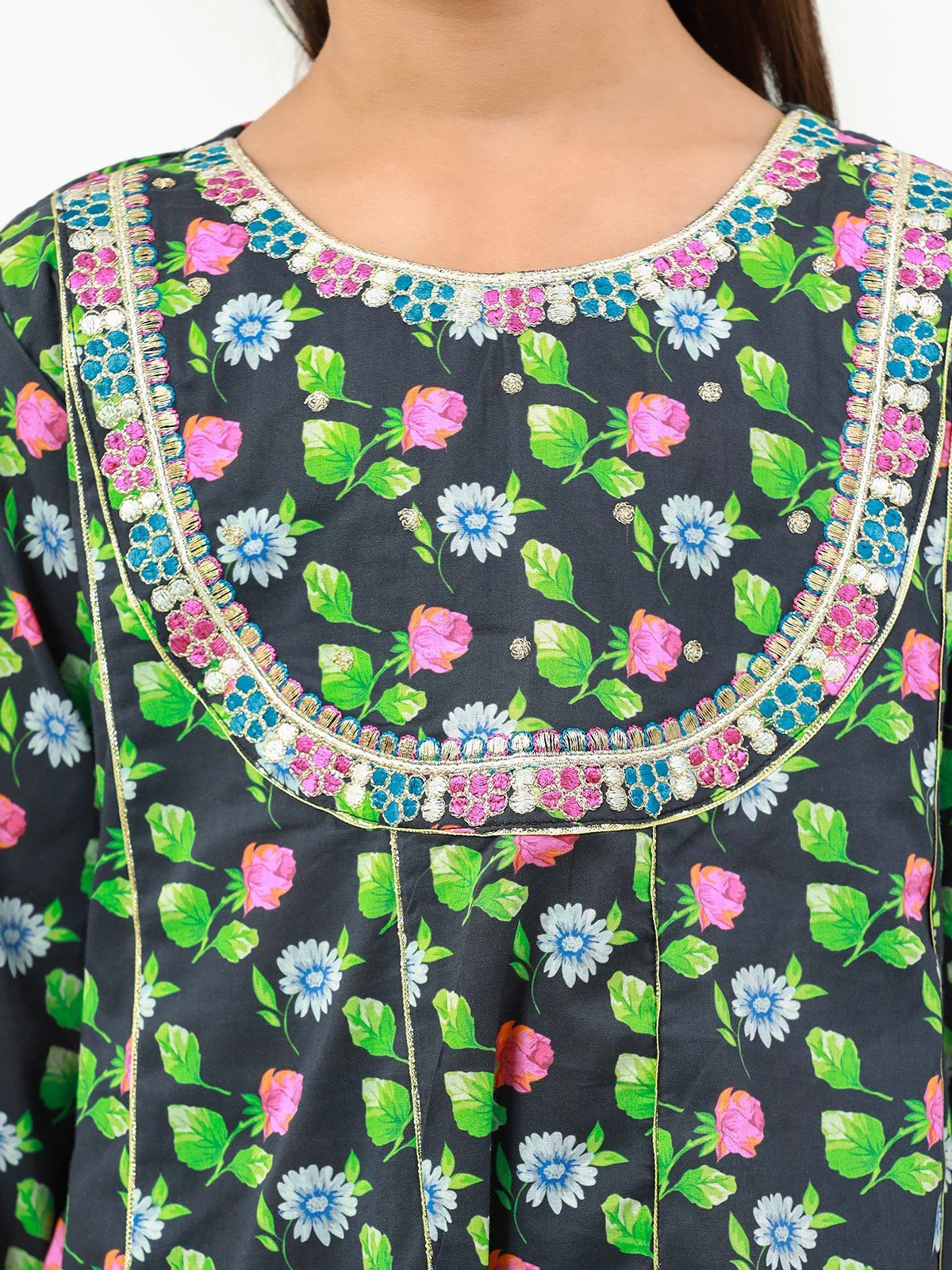 Girl's Black Multi Pret - EGTKE22-70293 (2-Pcs) - Image 3