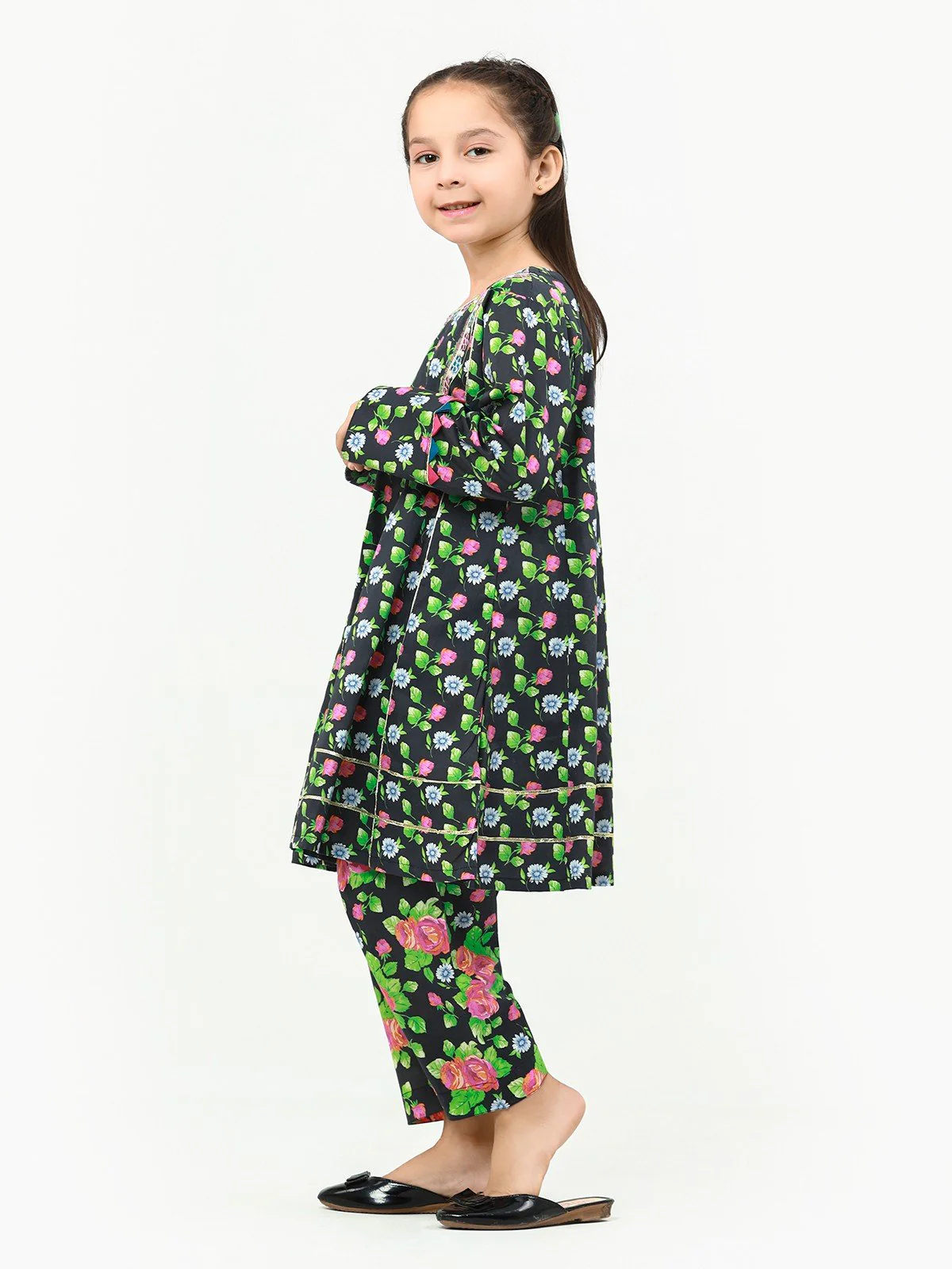 Girl's Black Multi Pret - EGTKE22-70293 (2-Pcs) - Image 6