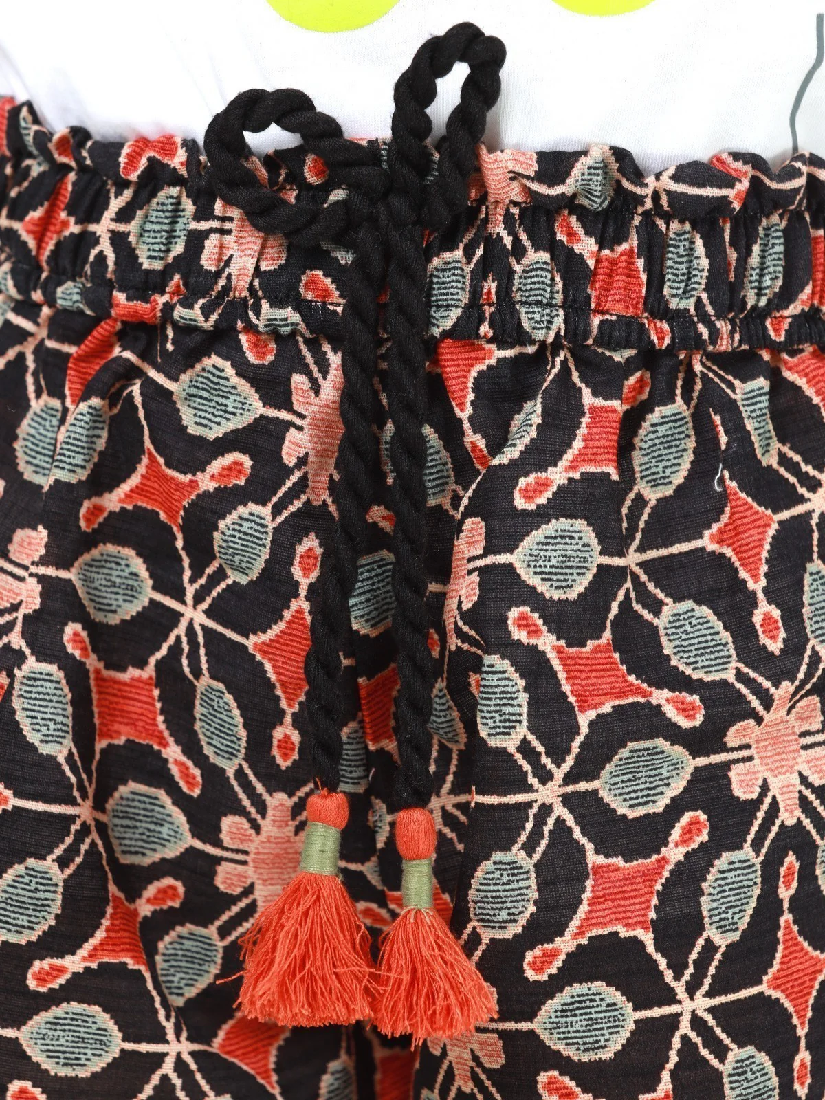 Girl's Black Multi Shorts - EGBS22-030 - Image 3