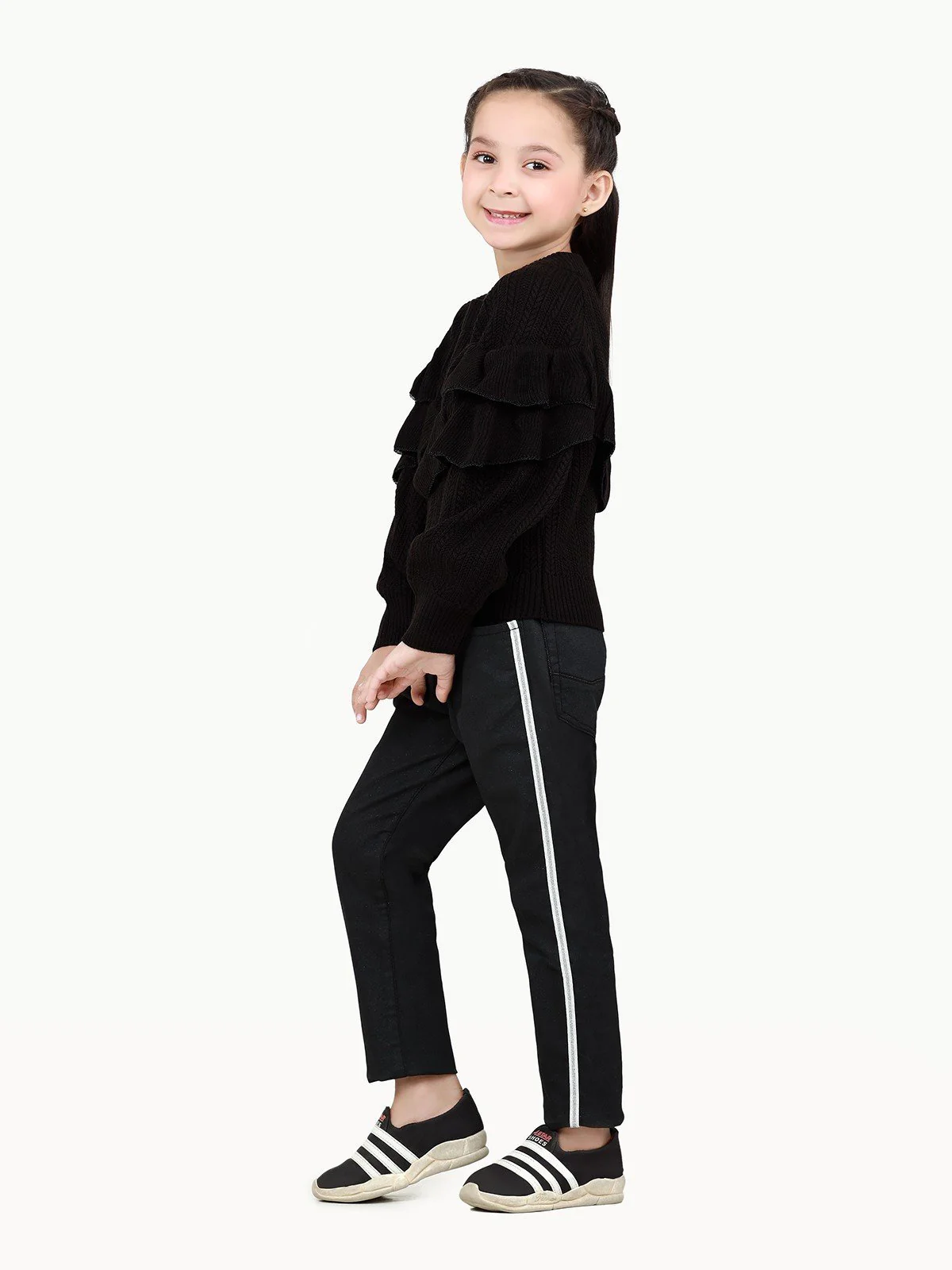 Girl's Black Sweater - EGTSWT22-001 - Image 3