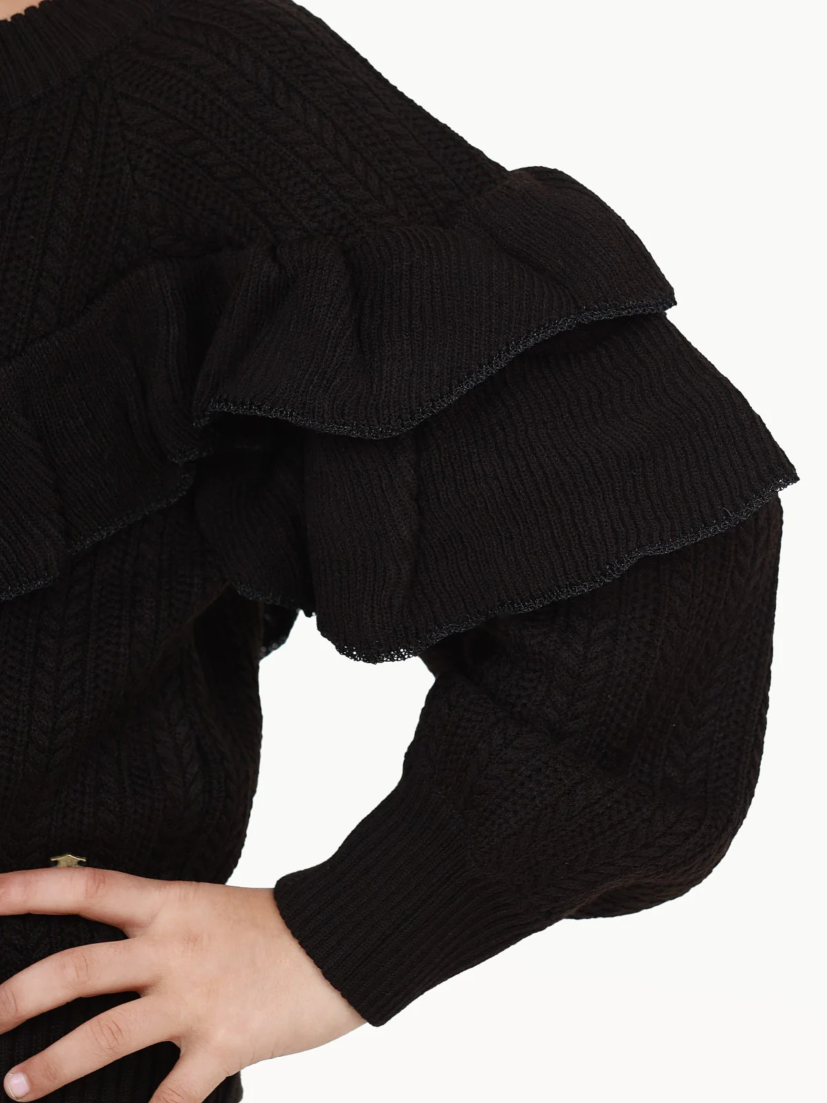 Girl's Black Sweater - EGTSWT22-001 - Image 4