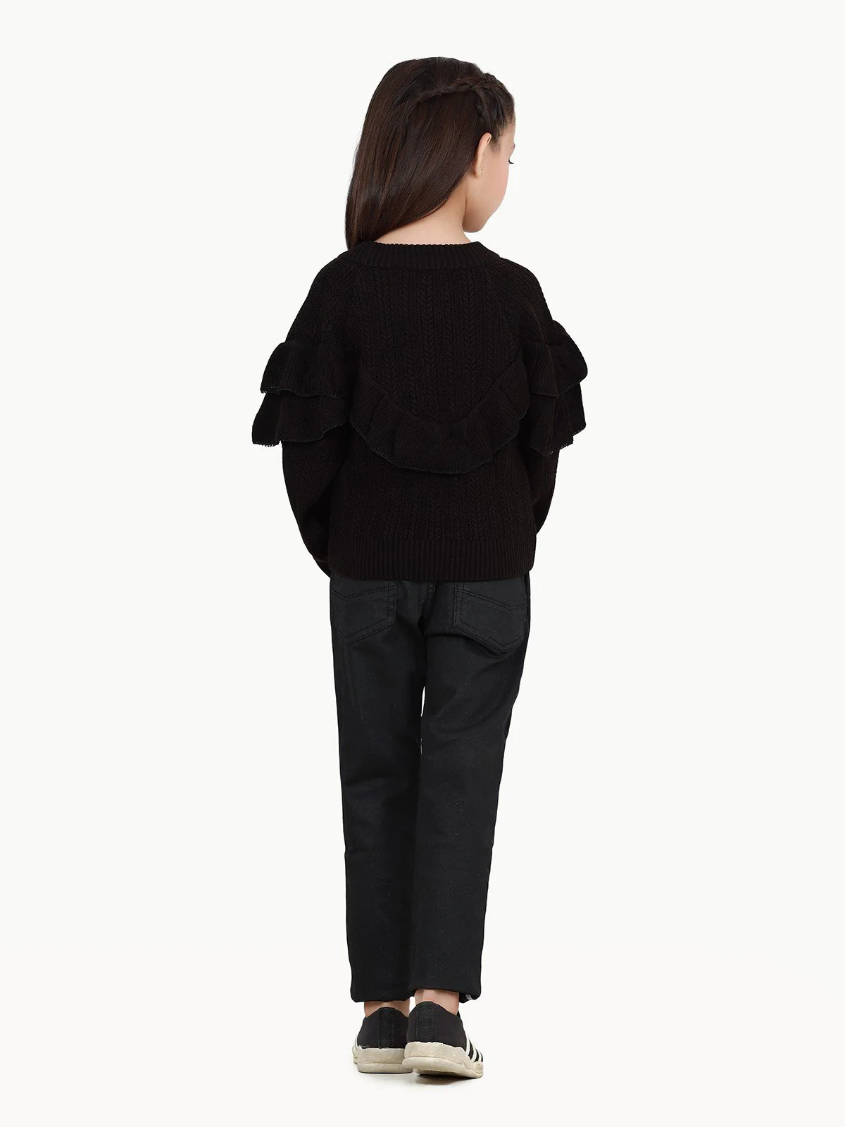 Girl's Black Sweater - EGTSWT22-001 - Image 5