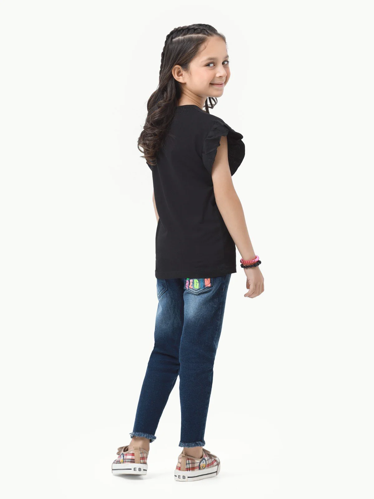 Girl's Black Top - EGTK23-023 - Image 3