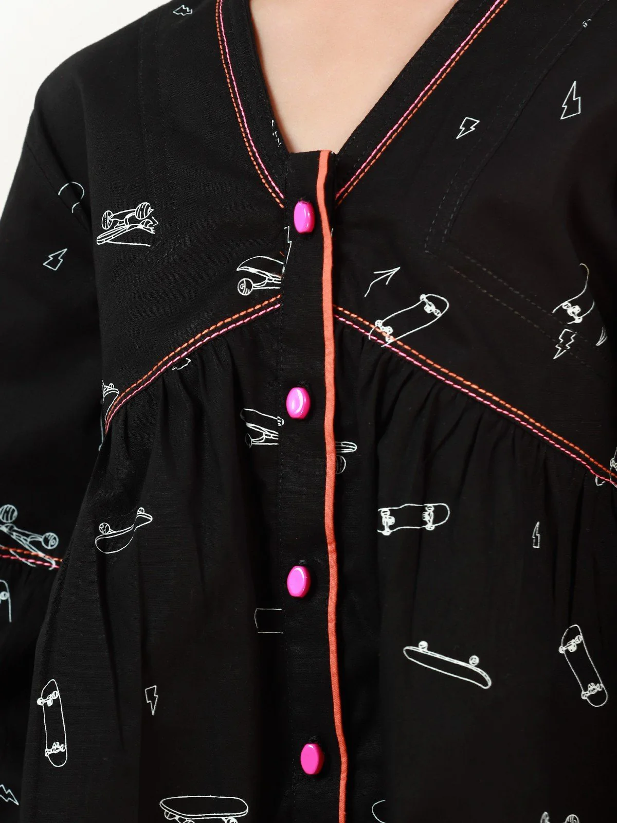 Girl's Black Fusion Top - EGTFT22-100001 - Image 3
