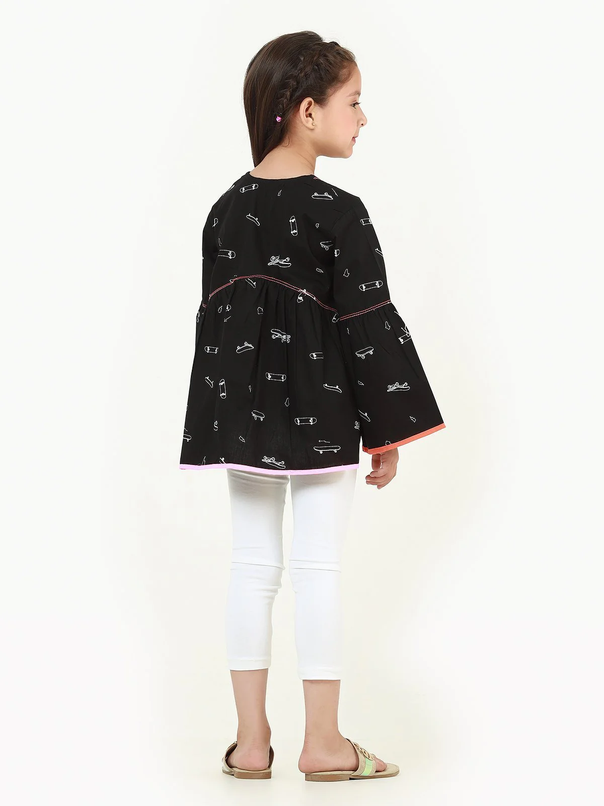 Girl's Black Fusion Top - EGTFT22-100001 - Image 5