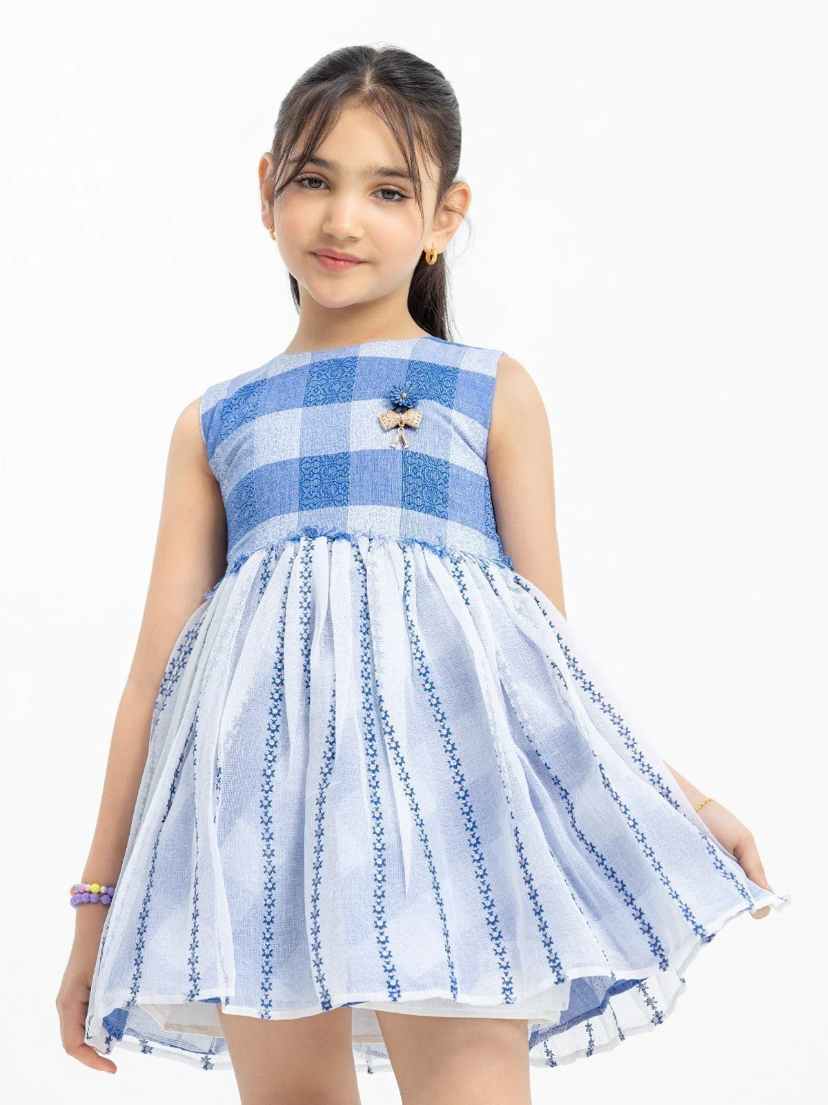 Girl's Blue Frock - EGTF23S-200043 - Image 2
