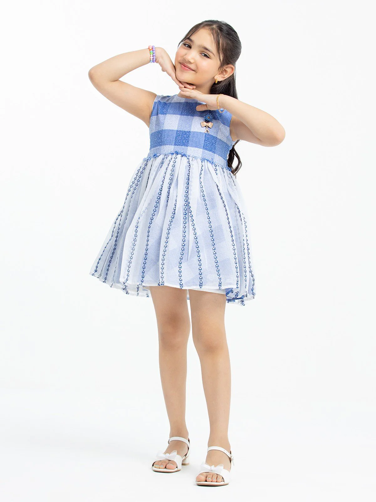 Girl's Blue Frock - EGTF23S-200043 - Image 4