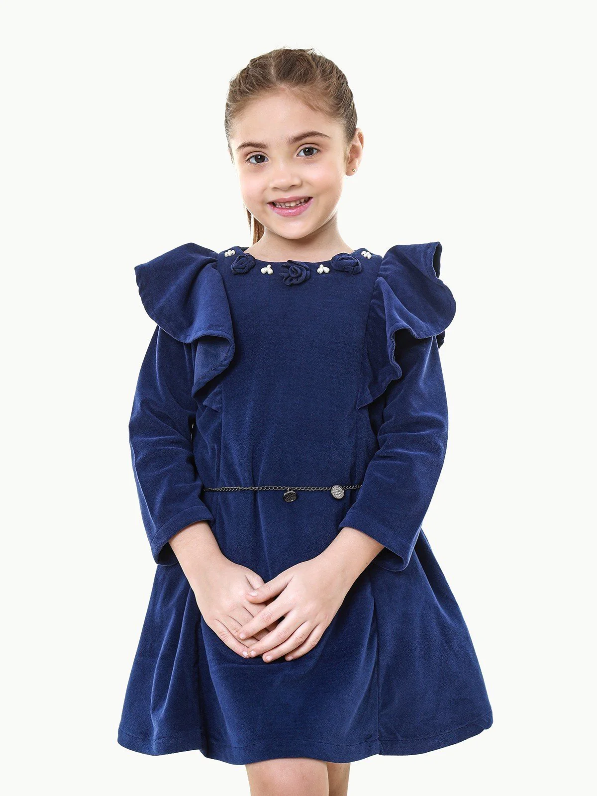 Girl's Blue Frock - EGTFW22W-200026 - Image 2