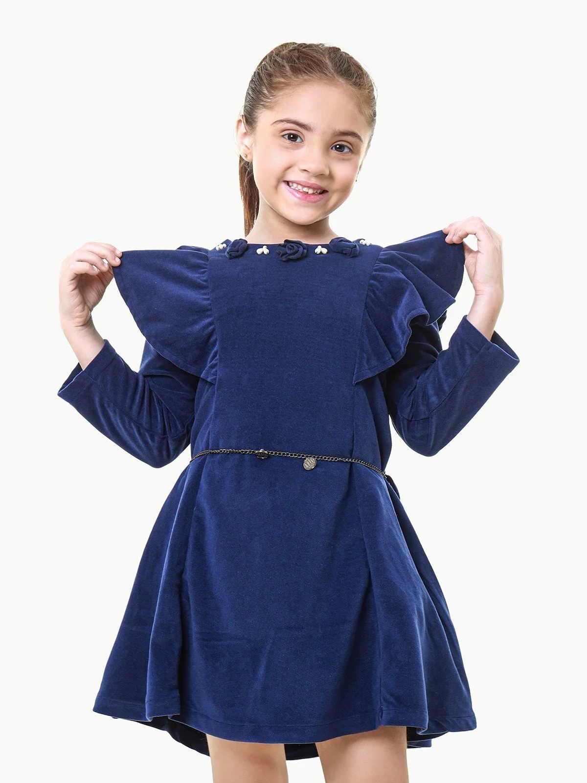 Girl's Blue Frock - EGTFW22W-200026 - Image 4