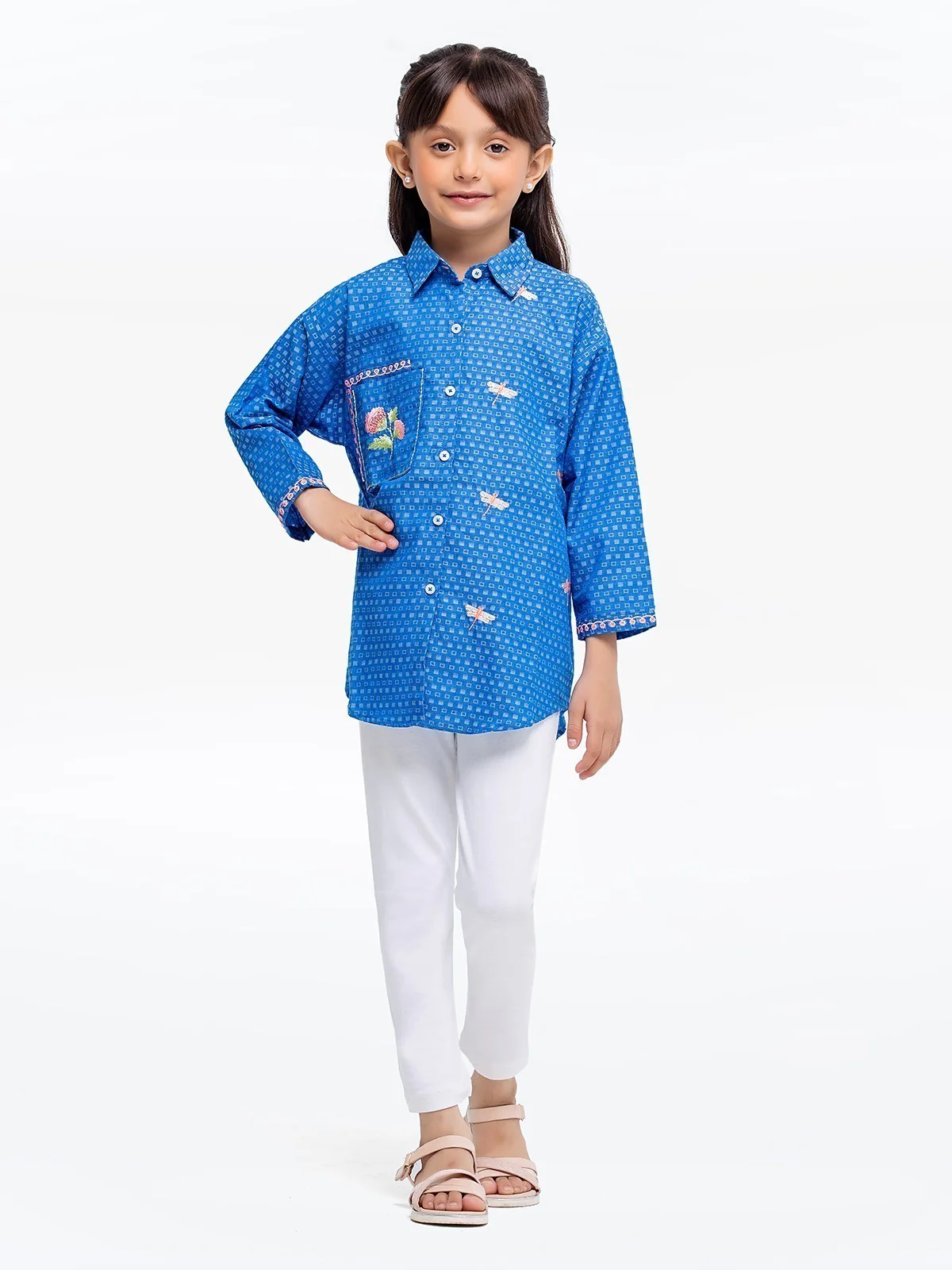 Girl's Blue Fusion Top - EGTFT23-100021 - Image 2