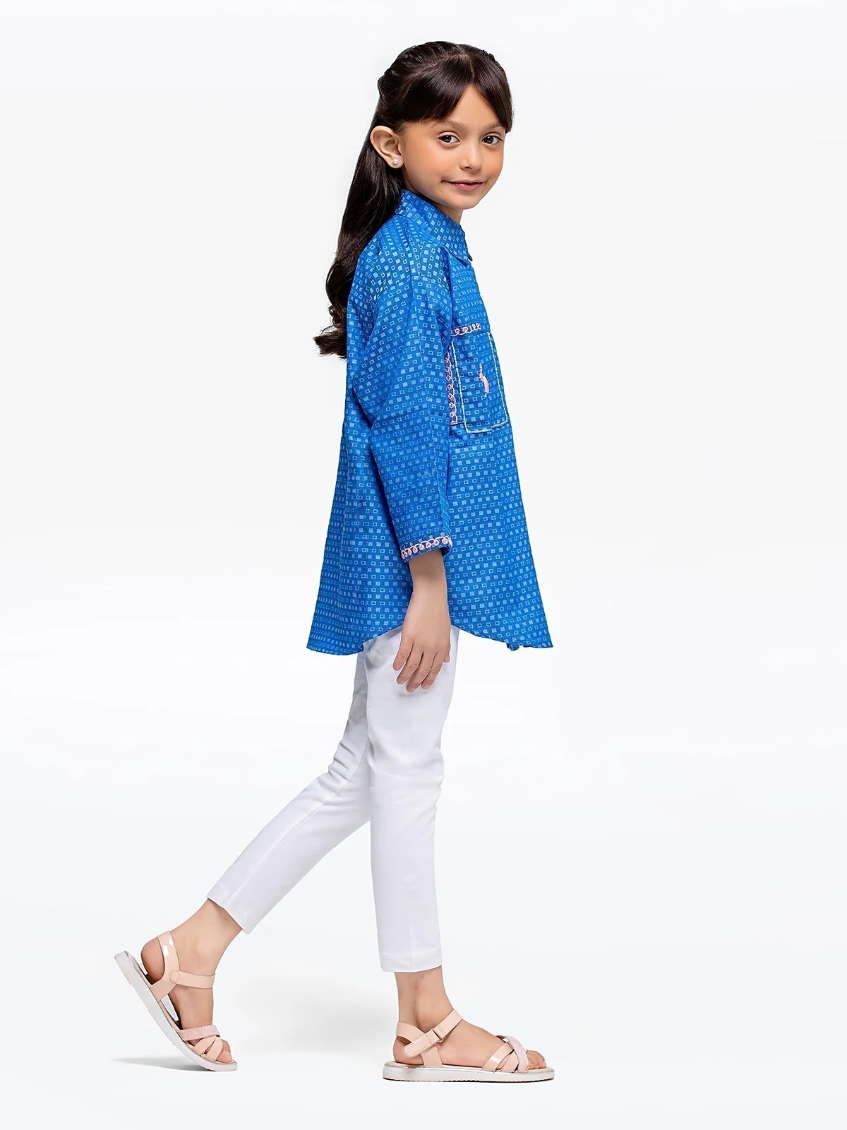 Girl's Blue Fusion Top - EGTFT23-100021 - Image 3