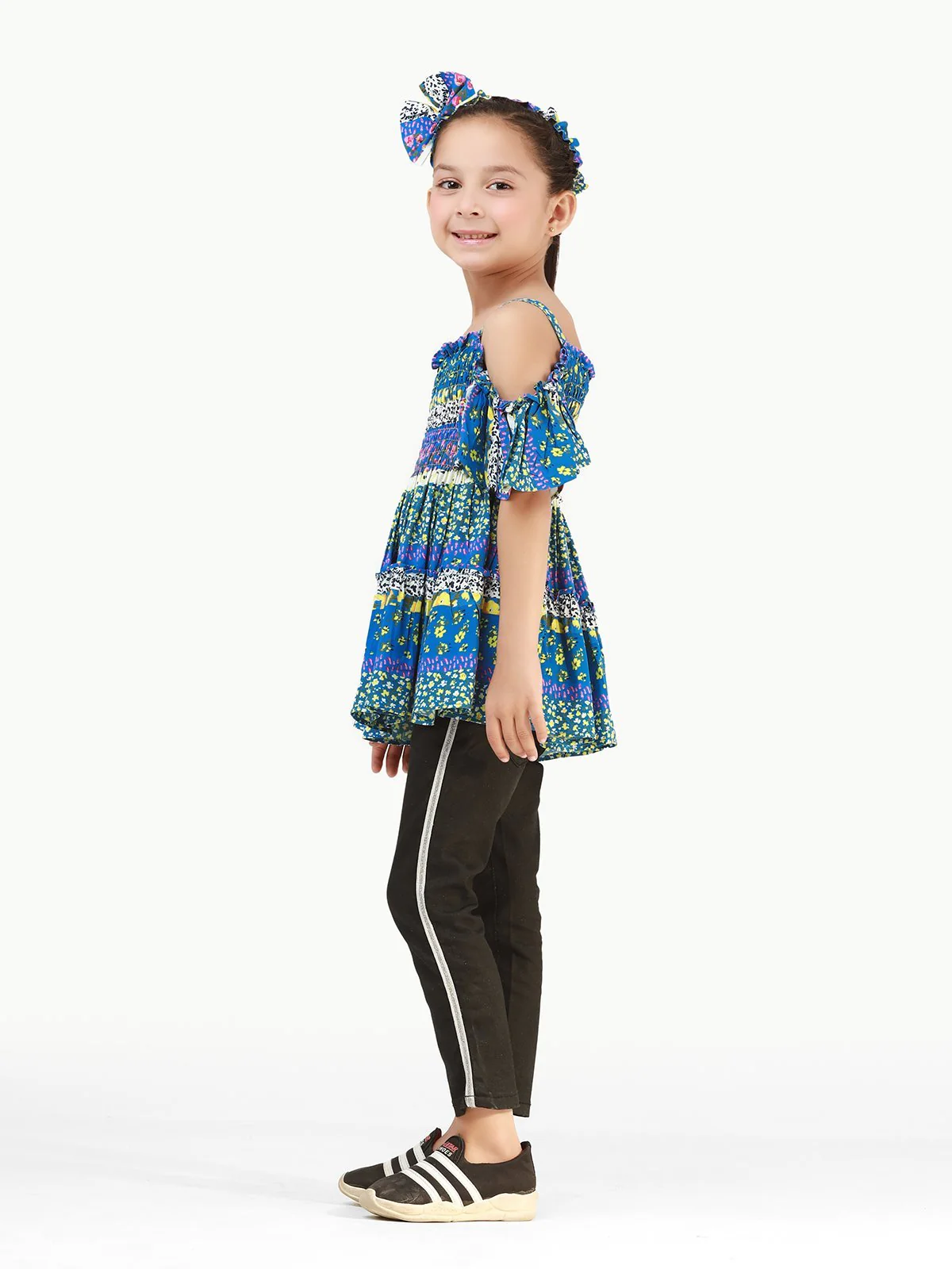 Girl's Blue Multi Frock - EGTFW21S-238 - Image 3