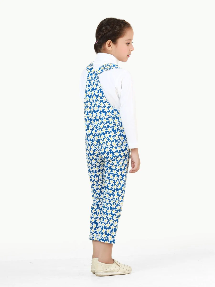 Girl's Blue & White Dungaree - EGTDK22-003 - Image 5