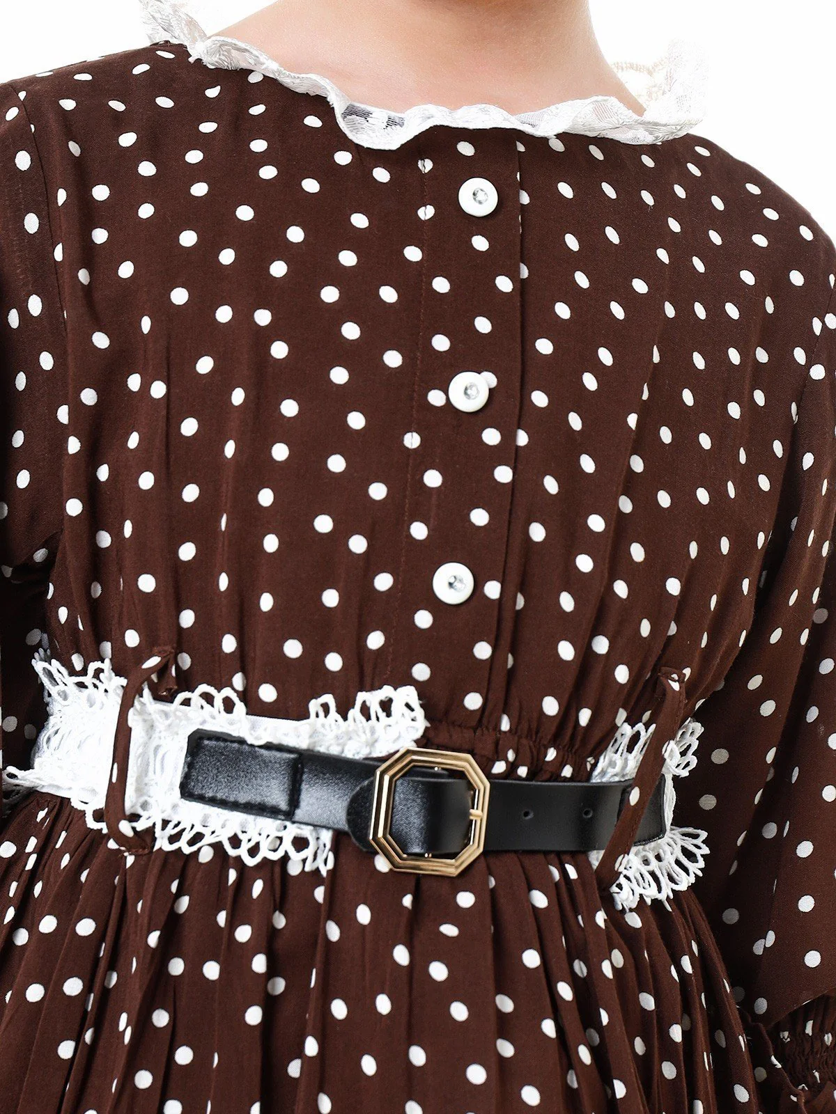 Girl's Brown Frock - EGTFW23W-200032 - Image 5