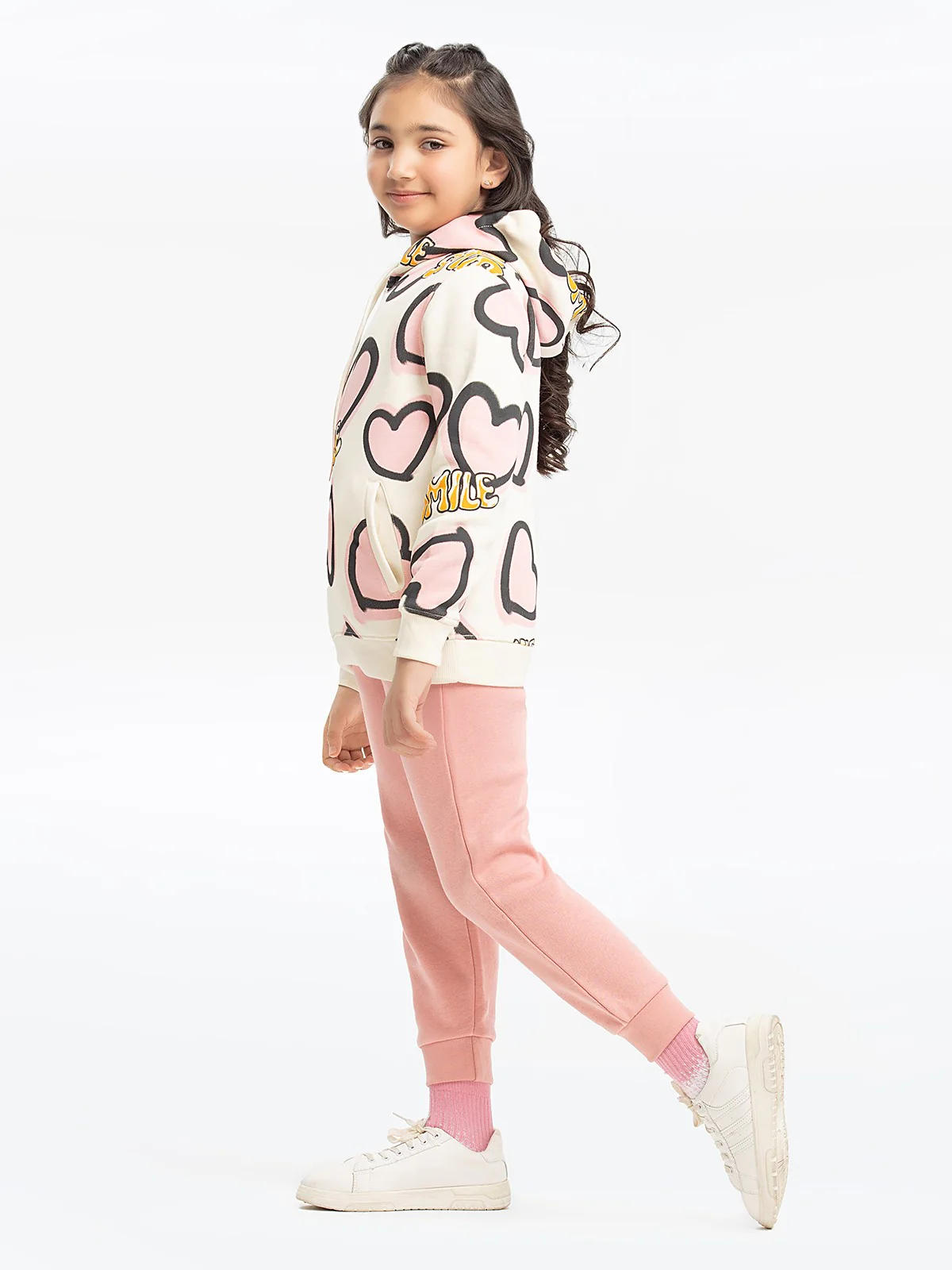 Girl's Cream Hoodie - EGTH23-010 - Image 3