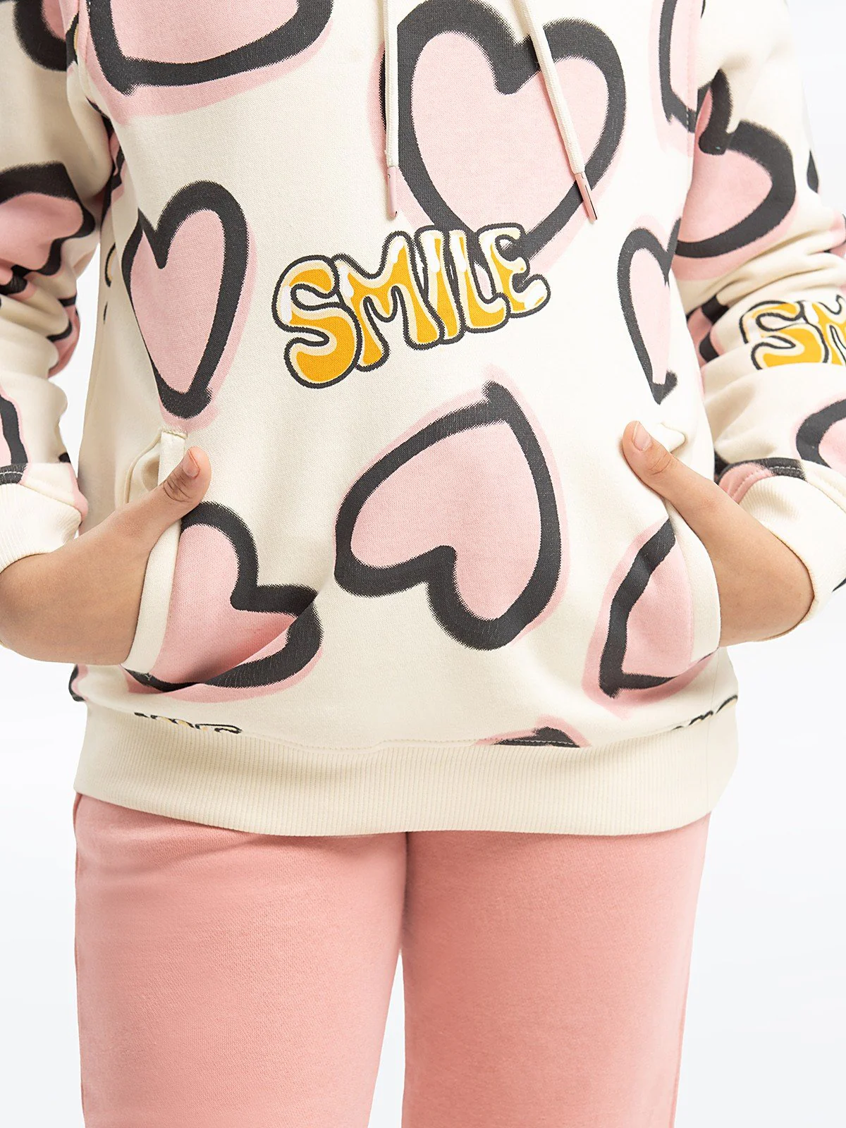 Girl's Cream Hoodie - EGTH23-010 - Image 5