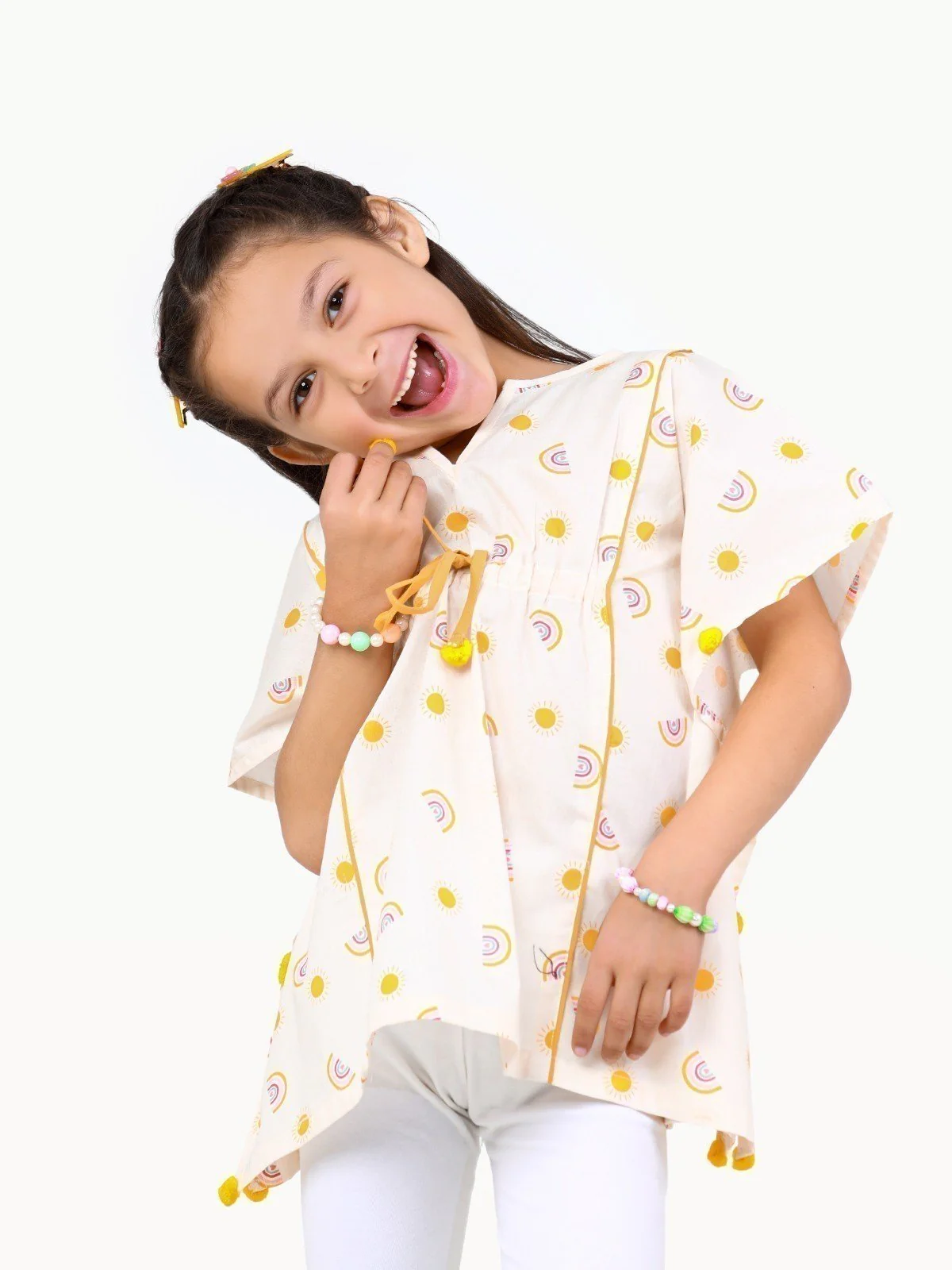 Girl's Cream Top - EGTW22-011 - Image 2