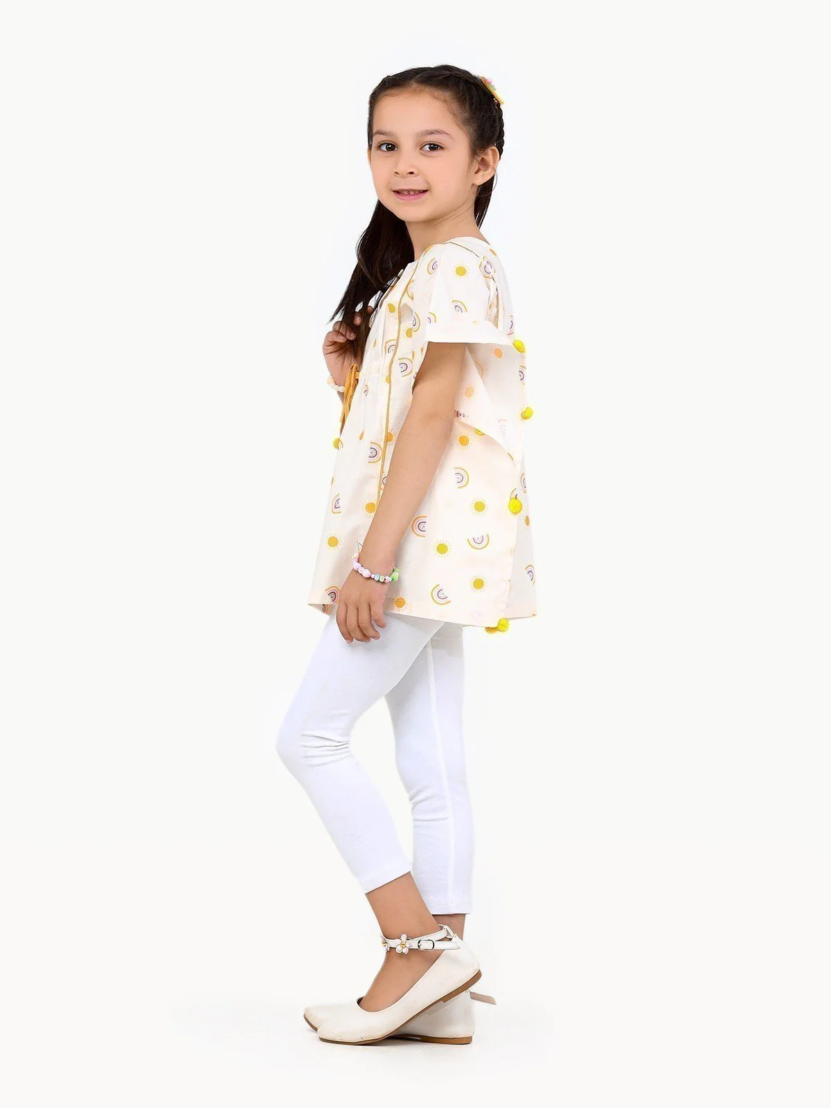 Girl's Cream Top - EGTW22-011 - Image 3