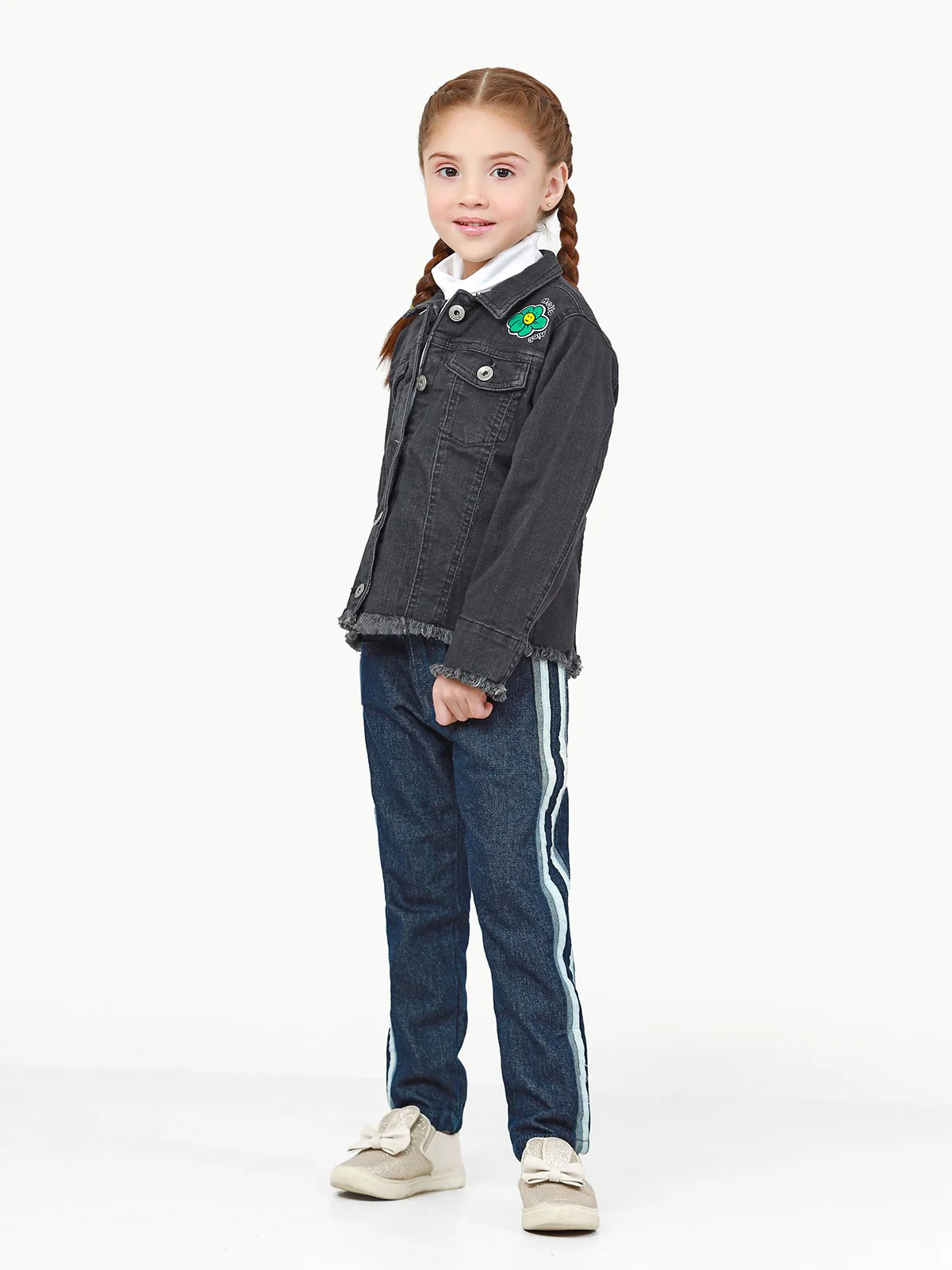 Girl's Dark Grey Jacket - EGTJD22-004 - Image 3