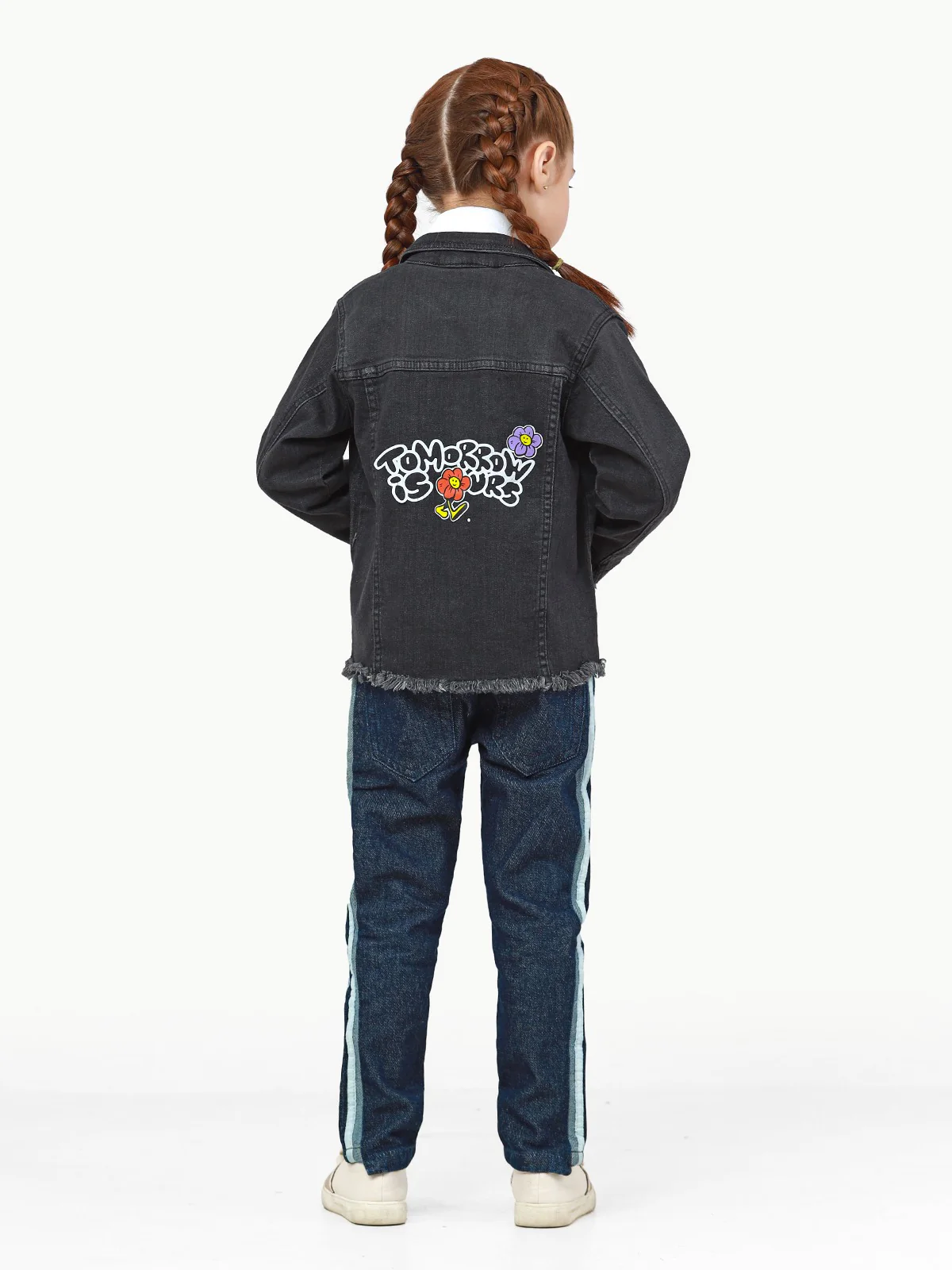 Girl's Dark Grey Jacket - EGTJD22-004 - Image 6