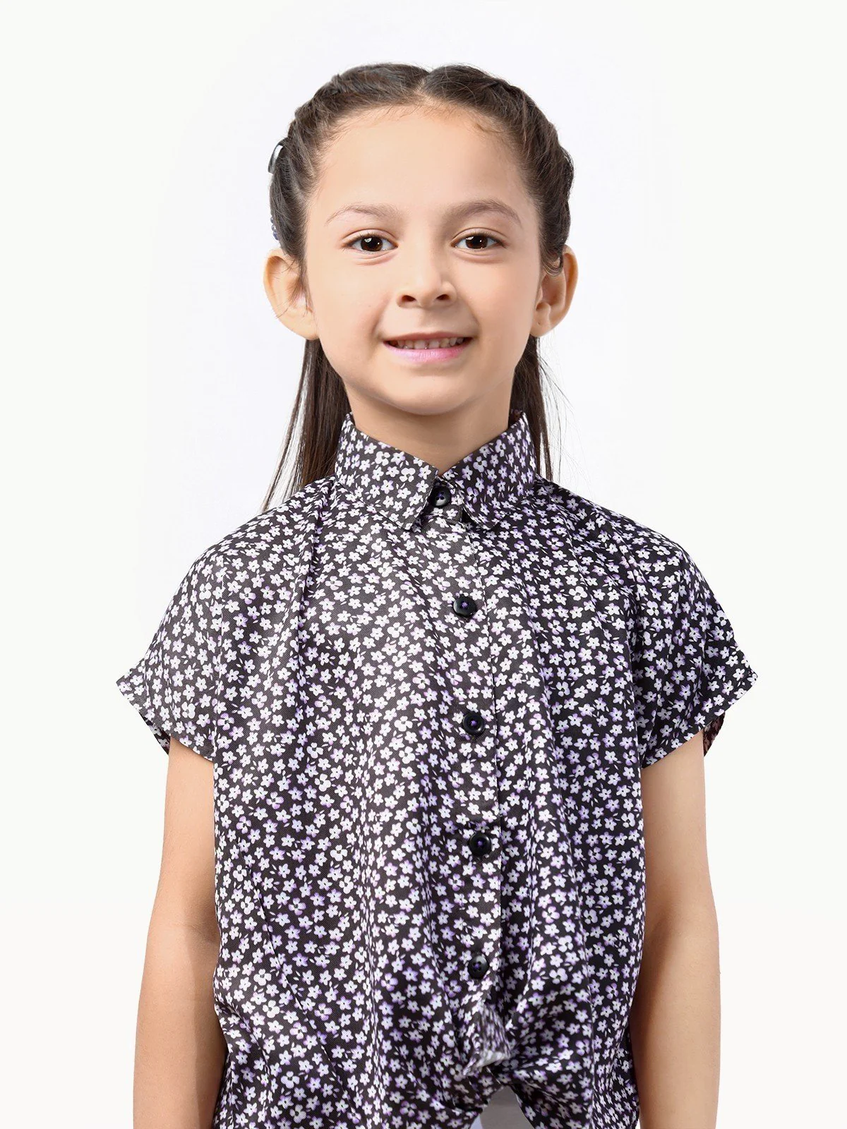 Girl's Dark Plum Top - EGTW22-030 - Image 3