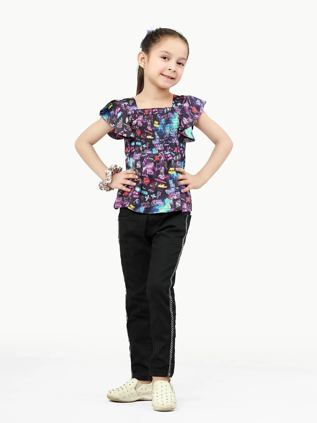 Girl's Dark Purple Top - EGTW22-019 - Image 4