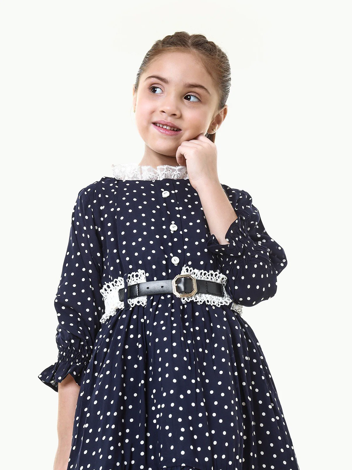 Girl's Deep Blue Frock - EGTFW23W-200034 - Image 2