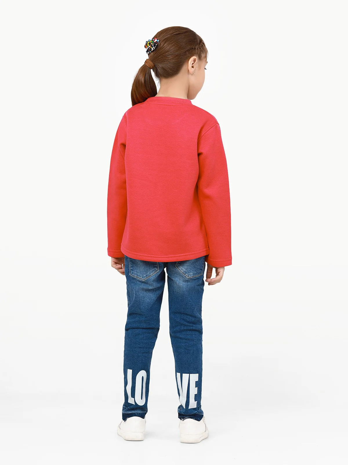 Girl's Deep Pink Sweatshirt - EGTSS22-012 - Image 6