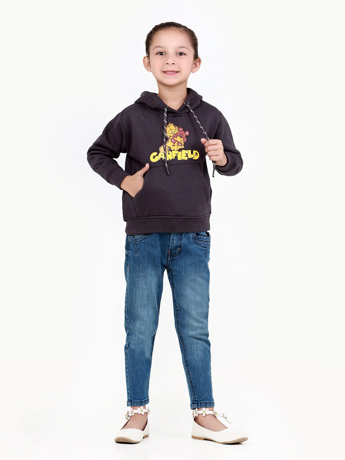Girl's Grey Hoodie - EGTH22-003 - Image 4