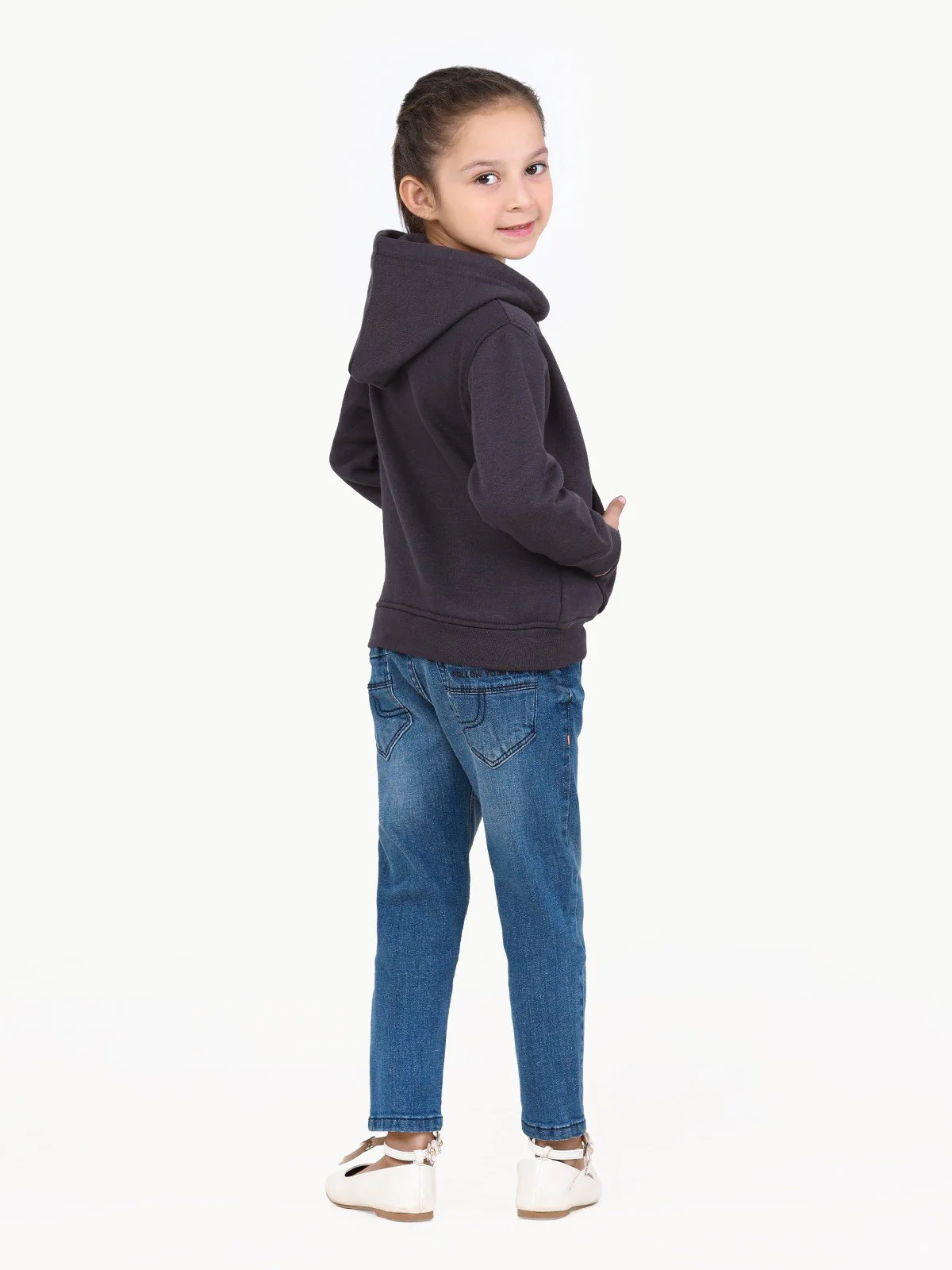 Girl's Grey Hoodie - EGTH22-003 - Image 6