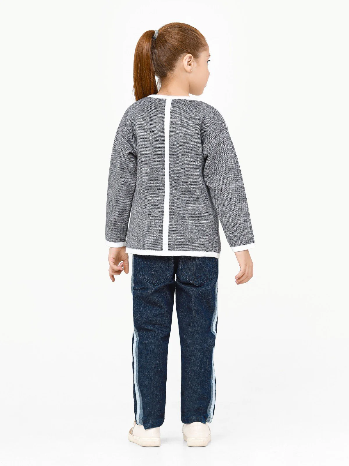 Girl's Grey Sweater - EGTSWT22-012 - Image 6