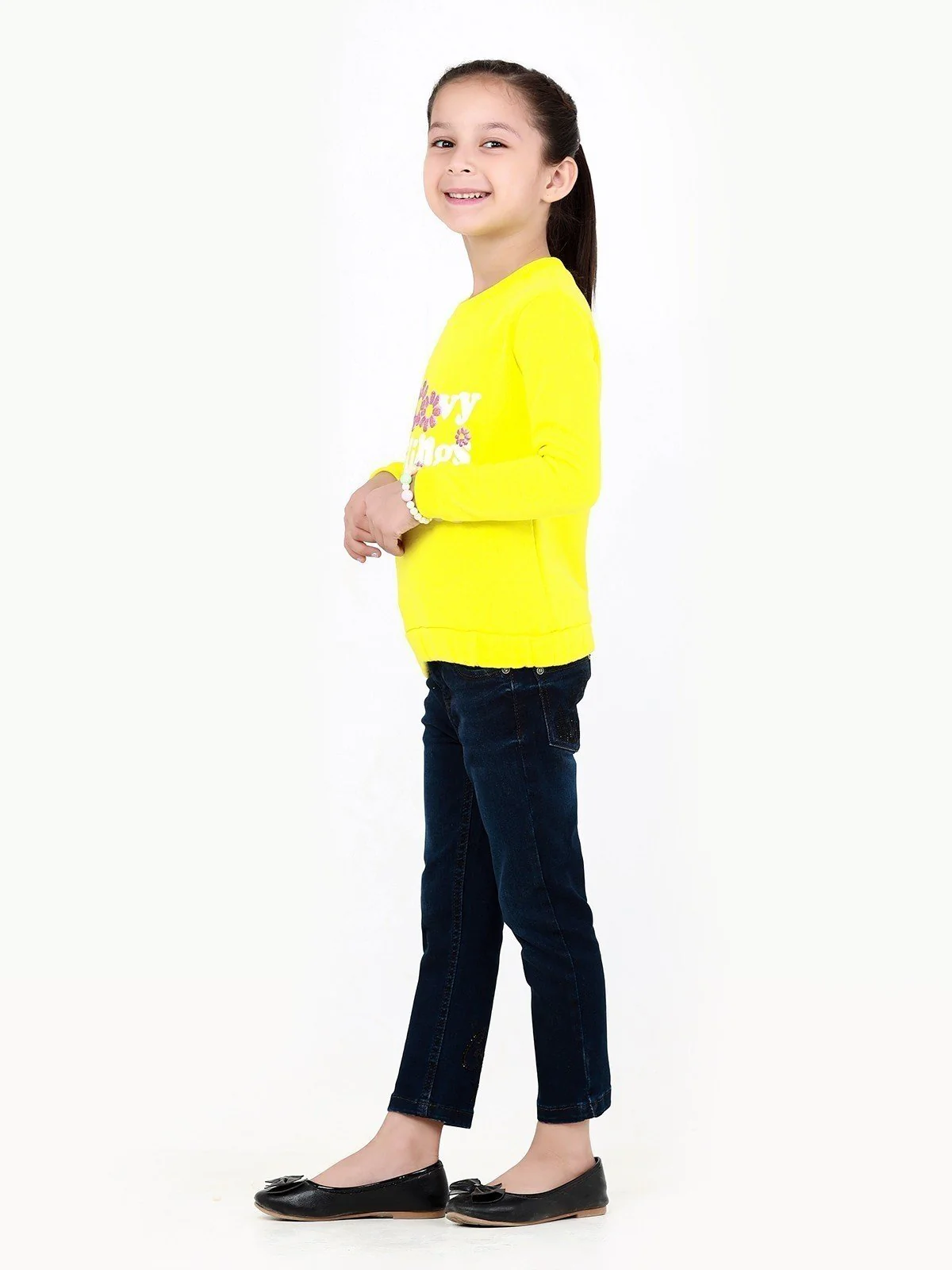 Girl's Lemon Sweatshirt - EGTSS22-002 - Image 3