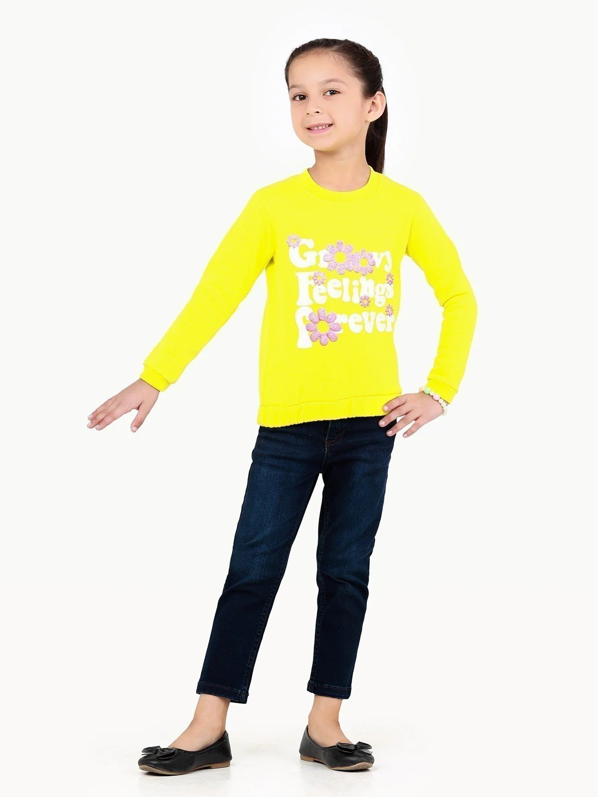 Girl's Lemon Sweatshirt - EGTSS22-002 - Image 4