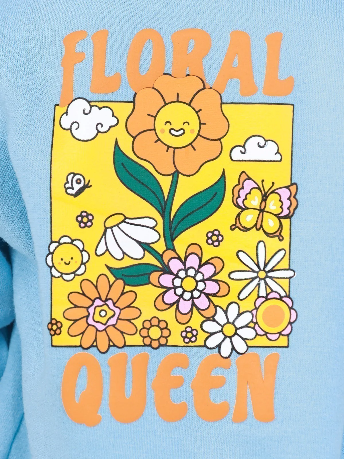 Girl's Light Blue Hoodie - EGTH22-007 - Image 4