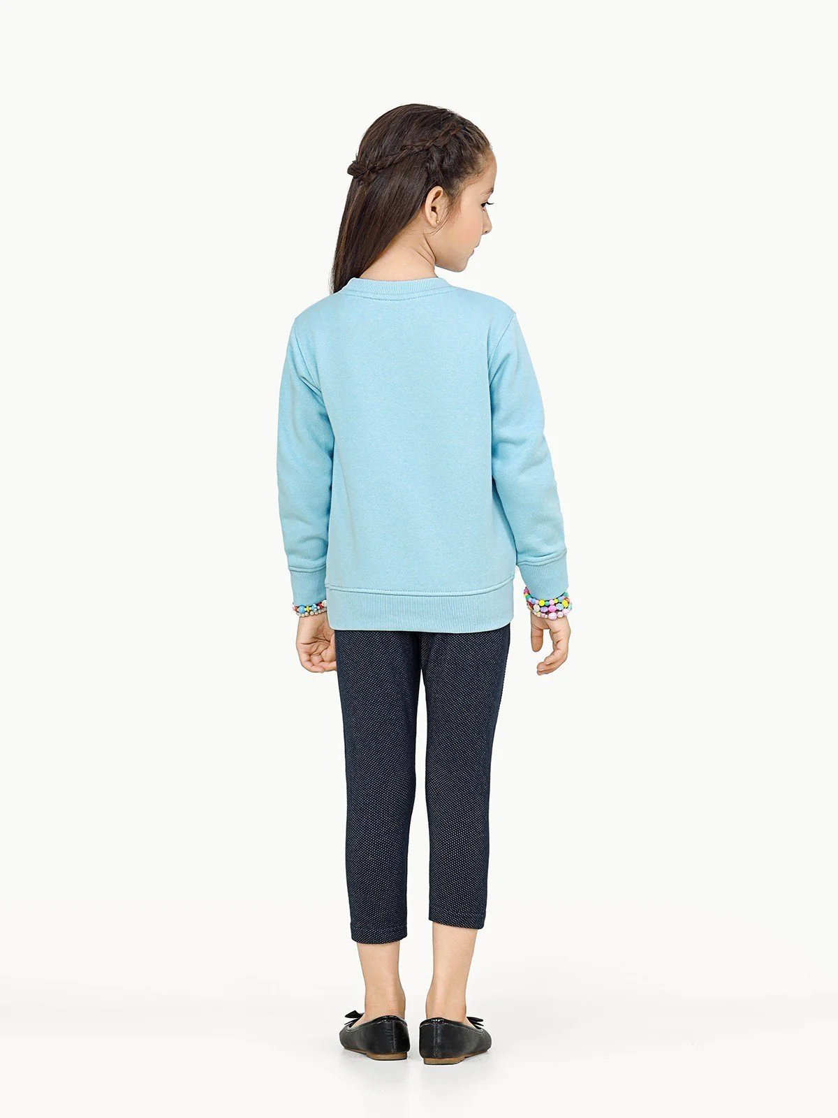 Girl's Light Blue Sweatshirt - EGTSS22-008 - Image 4