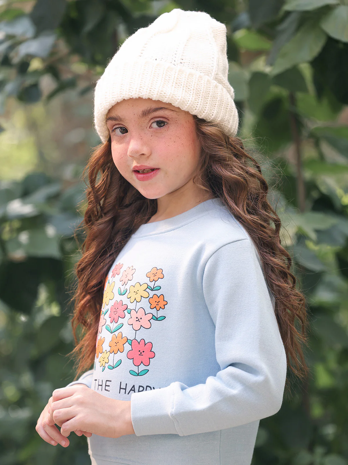 Girl's Light Blue Sweatshirt - EGTSS23-007 - Image 2