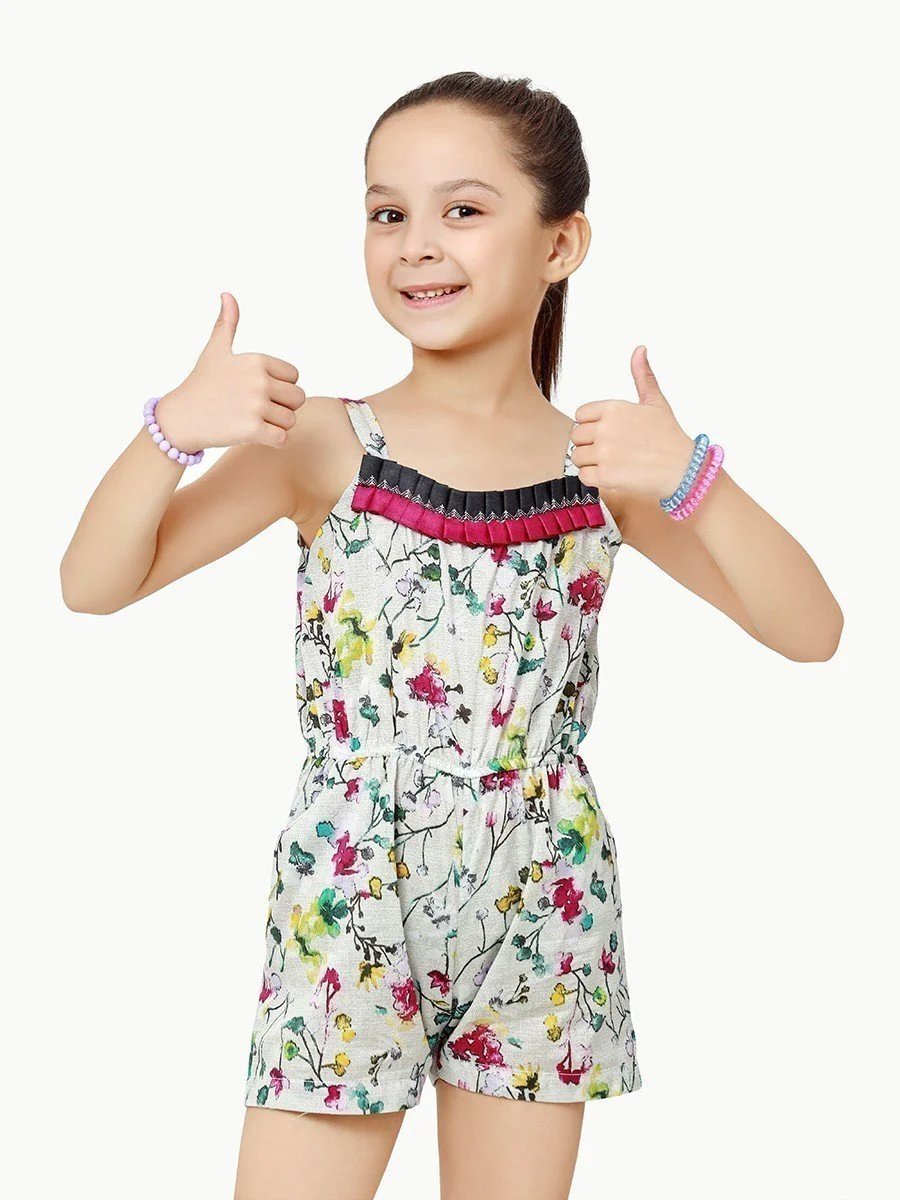 Girl's Light Grey Jumpsuit - EGTJSW22-010 - Image 2
