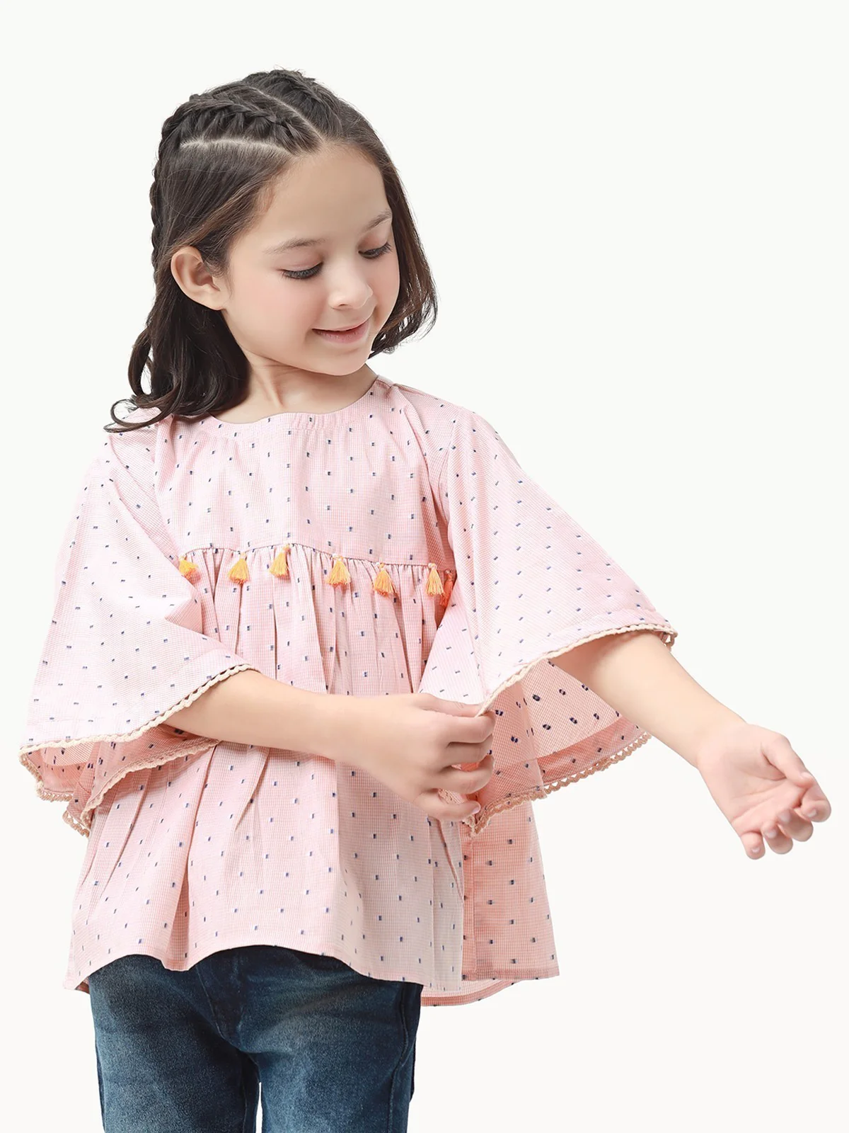 Girl's Light Peach Pret - EGTKP23-70599 - Image 2