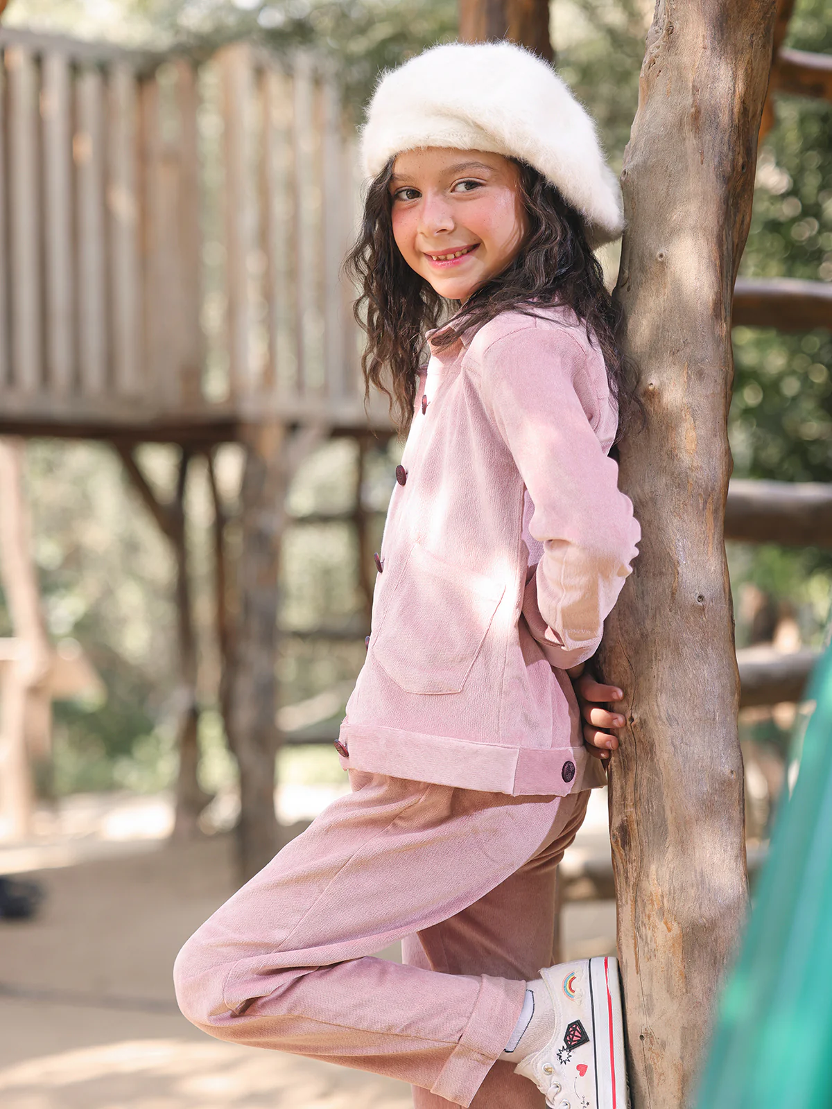 Girl's Light Pink Jacket & Trouser - EGTJ2P22-002 - Image 2