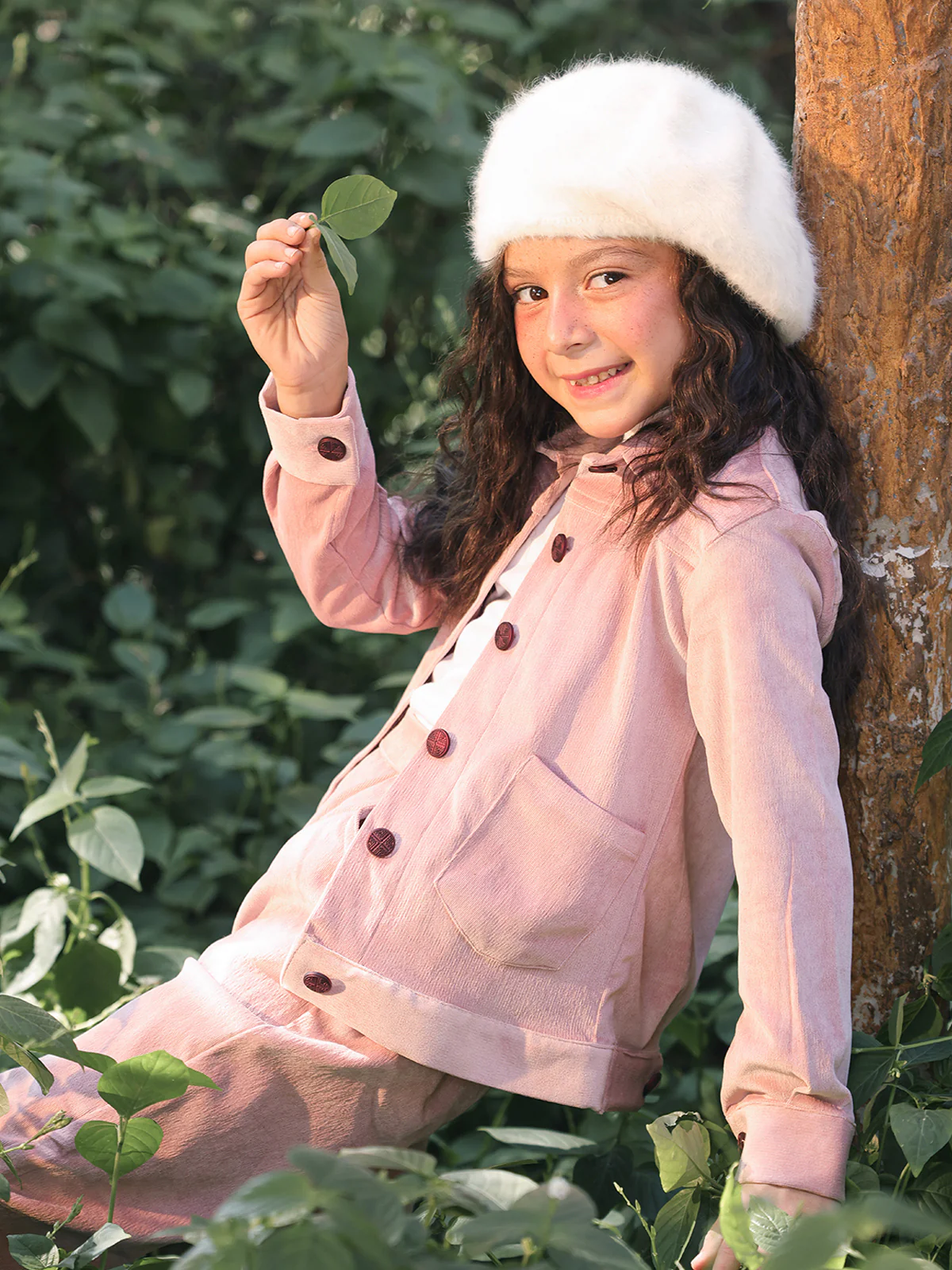 Girl's Light Pink Jacket & Trouser - EGTJ2P22-002 - Image 3